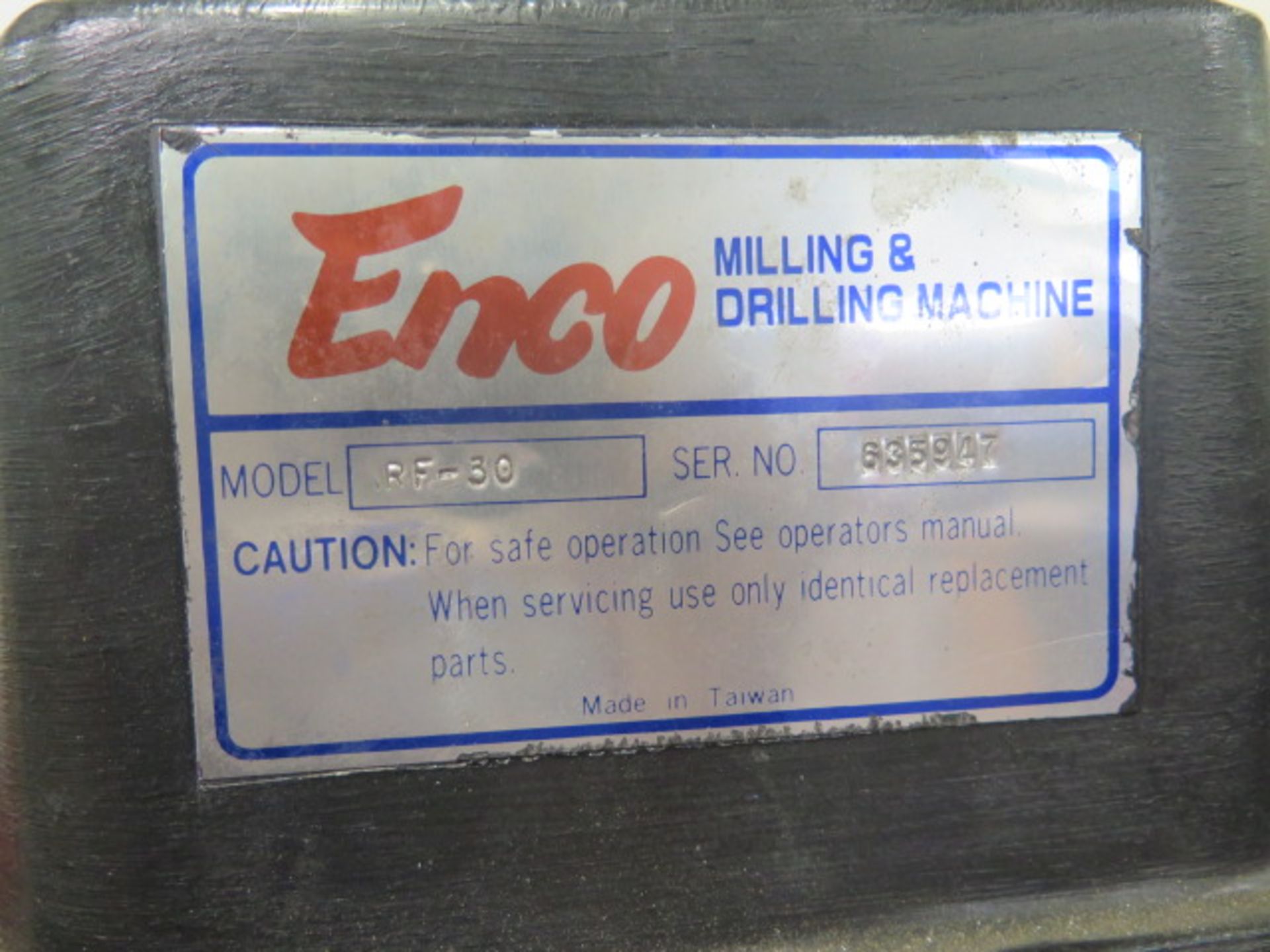 Enco ARF-30 Milling and Drilling Machine s/n 635947 (SOLD AS-IS - NO WARRANTY) - Image 7 of 7