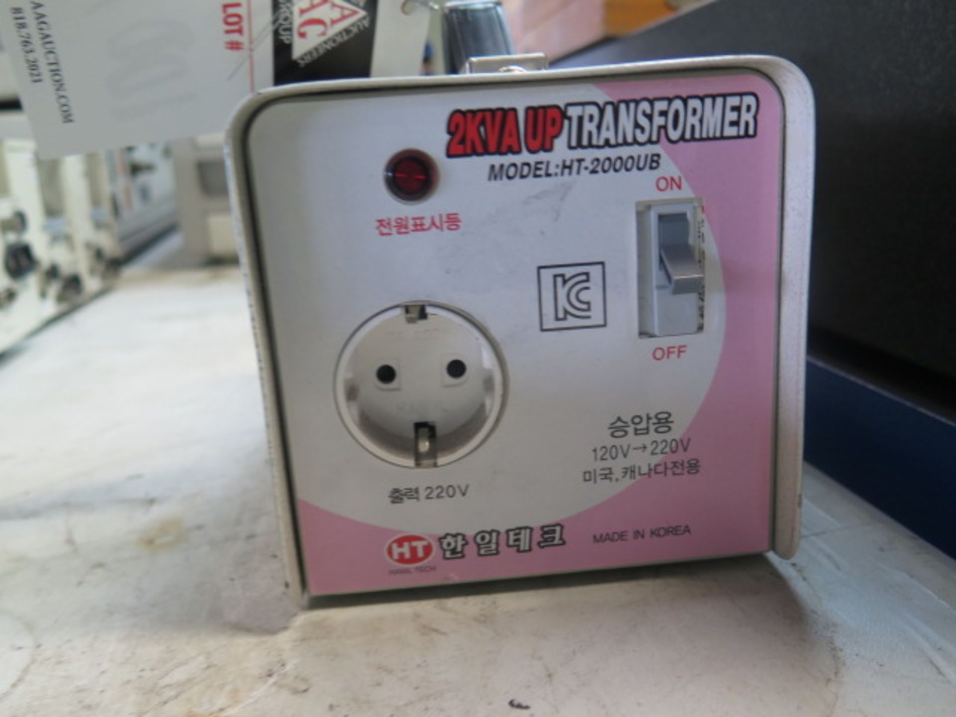 HT mdl. HT-2000UB 2kVA UP-Transformer 120V-220V (SOLD AS-IS - NO WARRANTY) - Image 3 of 3