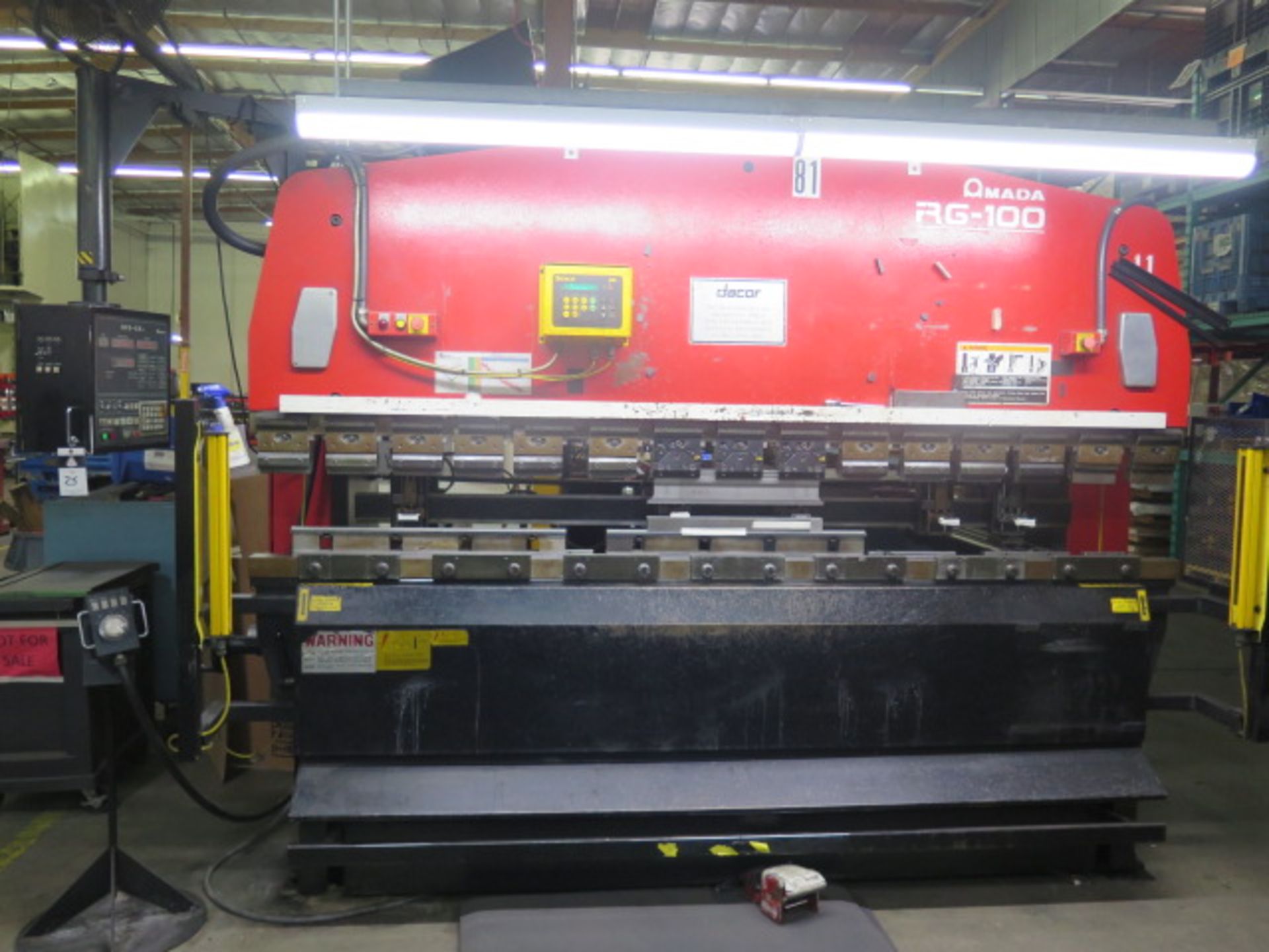 1997 Amada RG-100 100 Ton 10’ CNC Press Brake s/n 105696 w/ Amada NC9-EXII Controls, SOLD AS IS