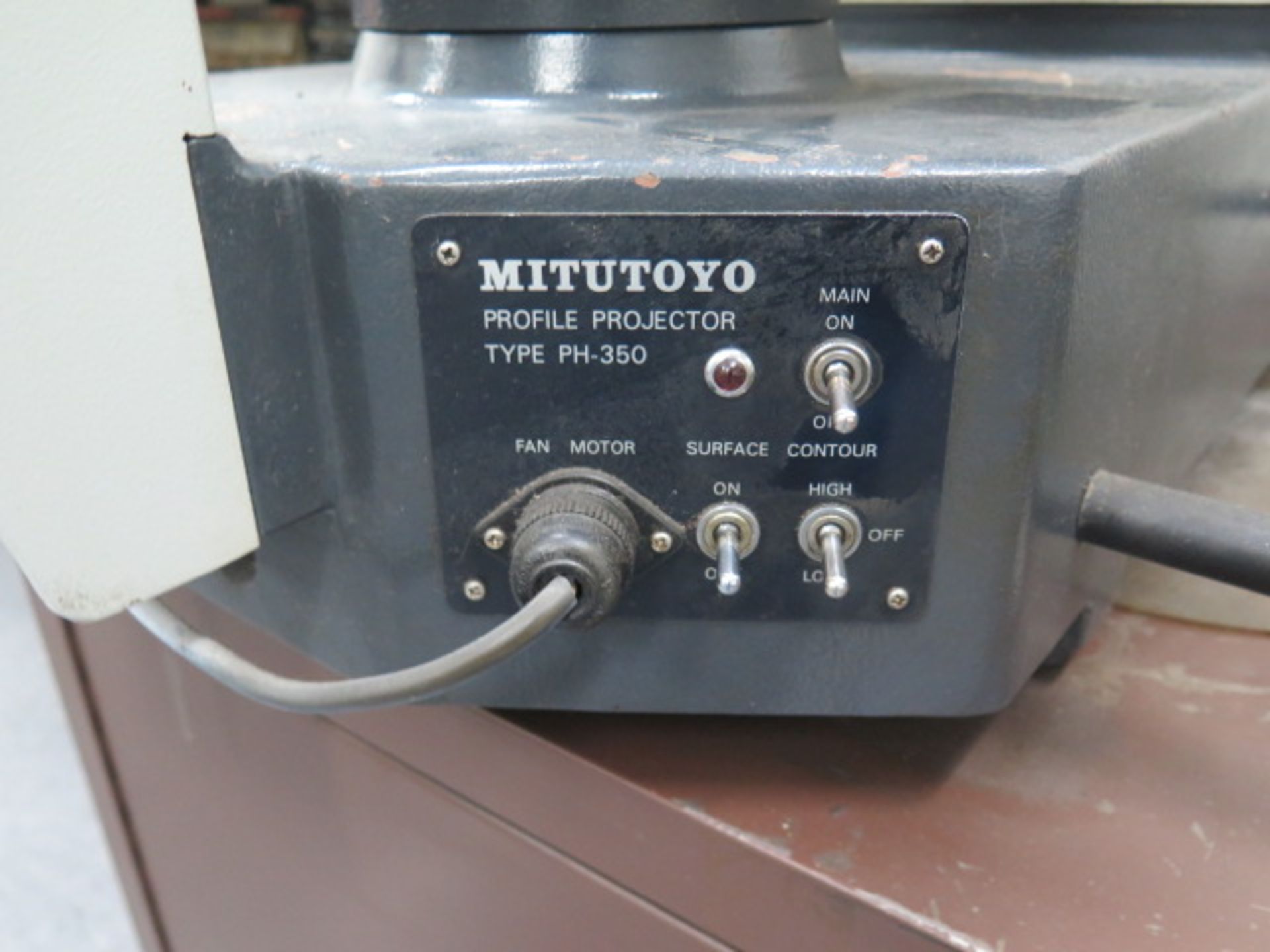 Mitutoyo PH-350 14” Optical Comparator s/n 9093w/ Micrometer Readout, Surface and Profile,SOLD AS IS - Image 7 of 8