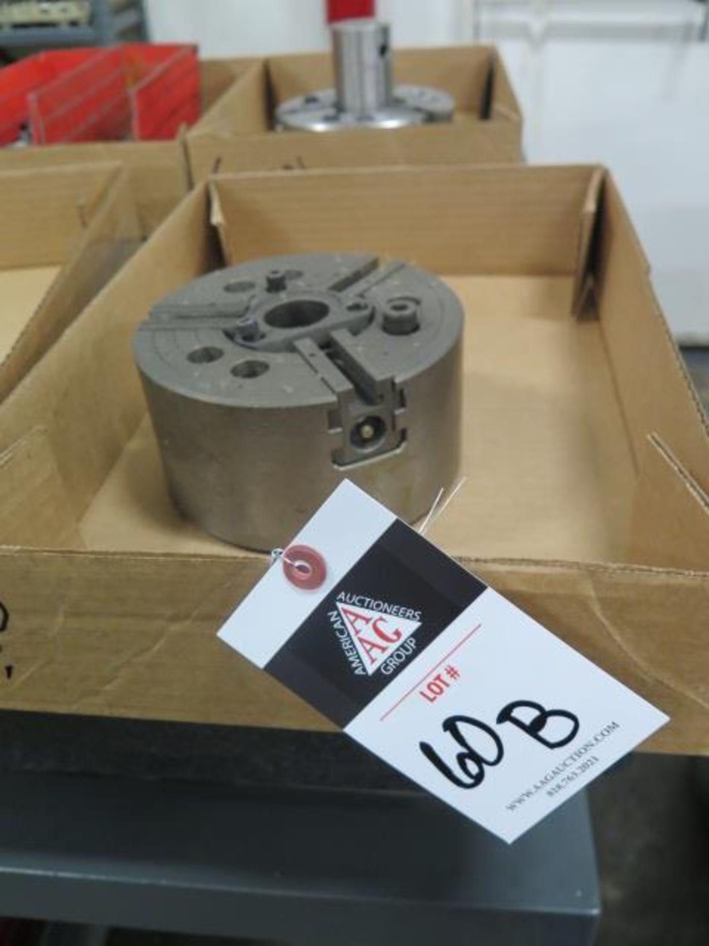 6" 3-Jaw Power Chuck (SOLD AS-IS - NO WARRANTY)