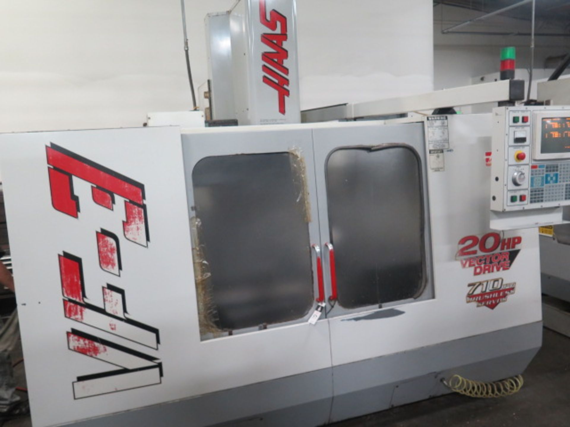 1999 Haas VF-3 4-Axis CNC VMC s/n 17438 w/ Haas Controls, 20-Station ATC, 7500 RPM, SOLD AS IS