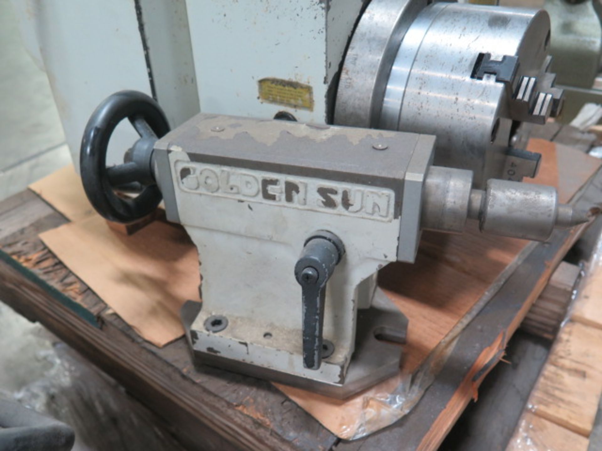 Golden Sun mdl. GNC-201RB 4th Axis 8" Rotary Head w/ 6 1/2" 3-Jaw Chuck and Mill Center, SOLD AS IS - Image 7 of 7