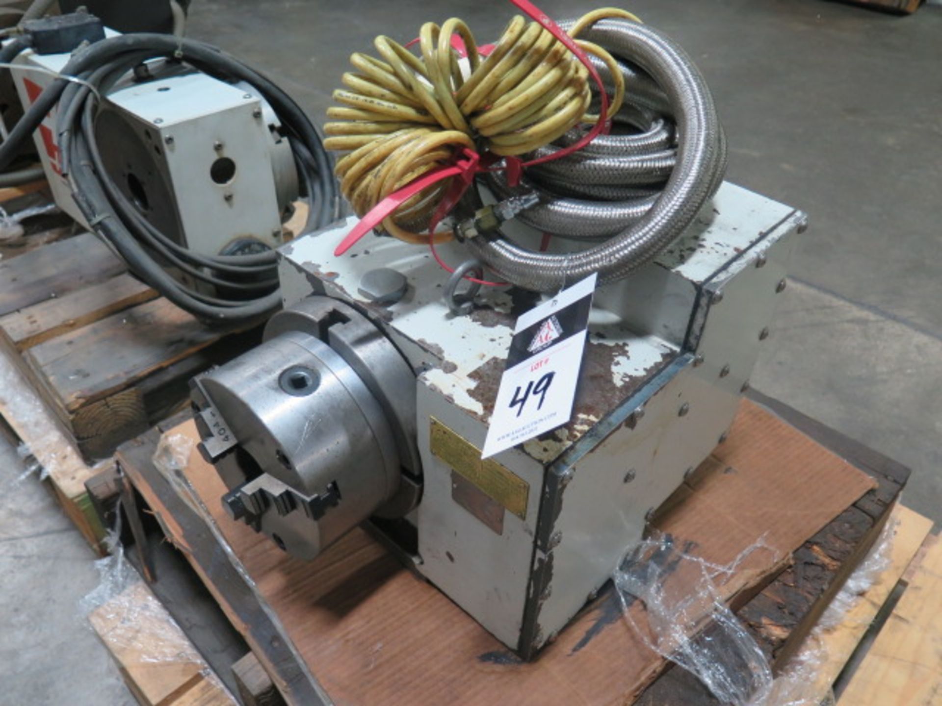 Golden Sun mdl. GNC-201RB 4th Axis 8" Rotary Head w/ 6 1/2" 3-Jaw Chuck and Mill Center, SOLD AS IS - Image 2 of 7