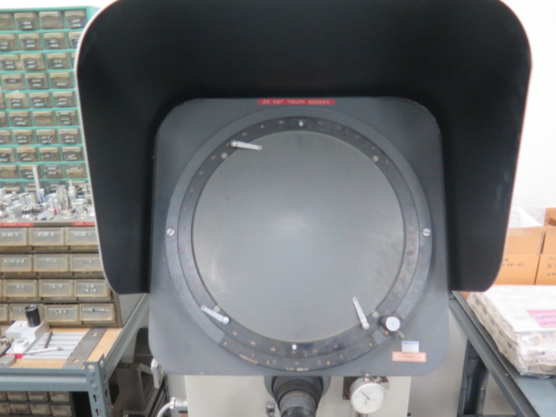 Mitutoyo PH-350 14” Optical Comparator s/n 9093w/ Micrometer Readout, Surface and Profile,SOLD AS IS - Image 4 of 8