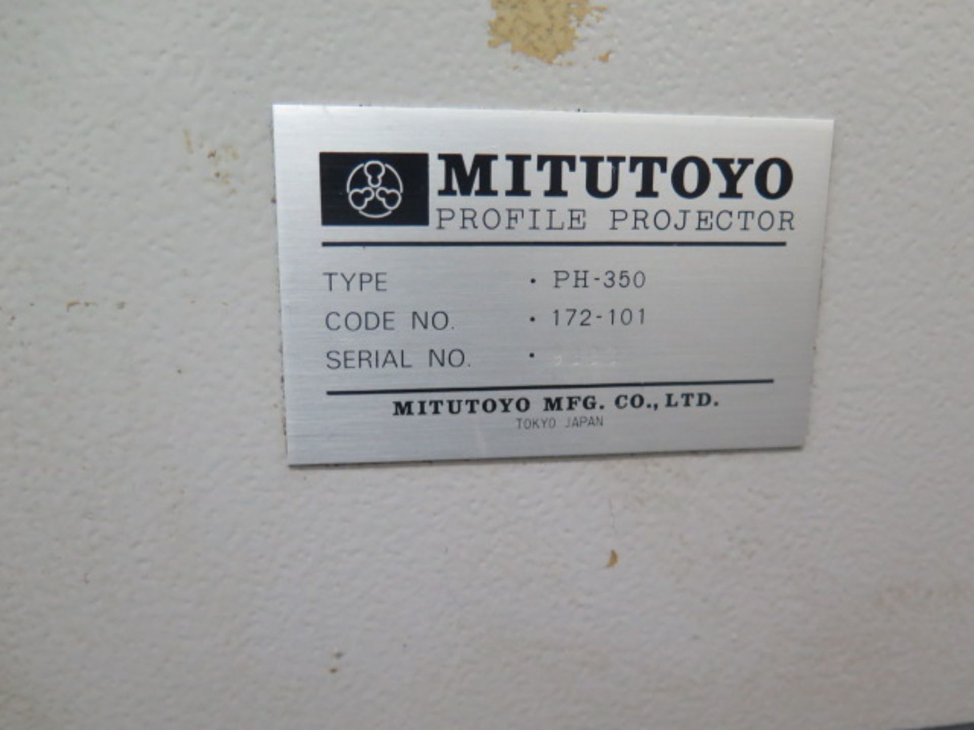 Mitutoyo PH-350 14” Optical Comparator s/n 9093w/ Micrometer Readout, Surface and Profile,SOLD AS IS - Image 8 of 8