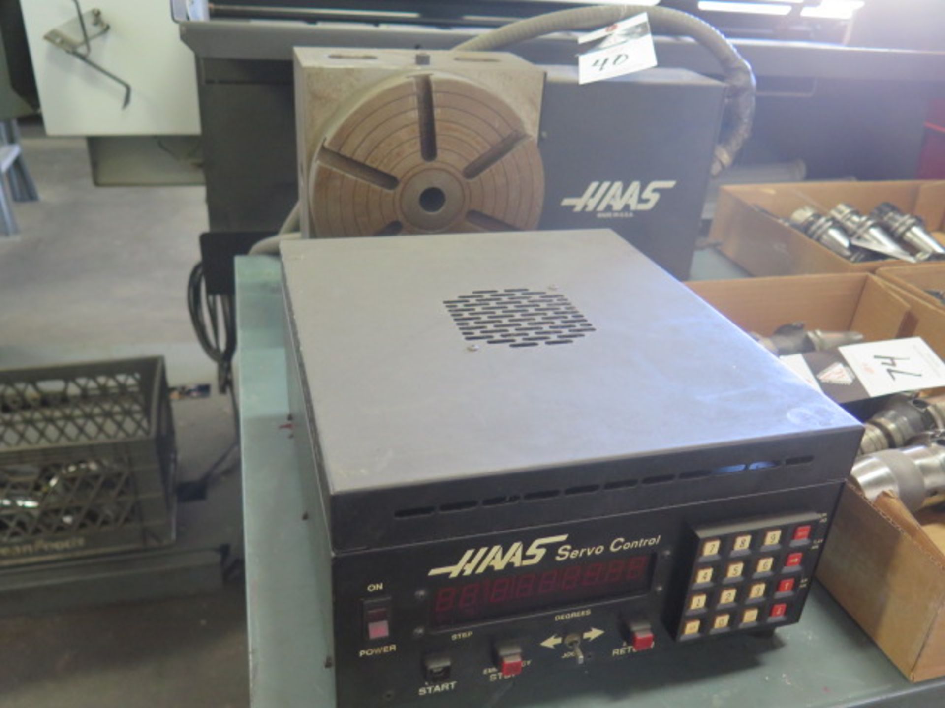 Haas 4th Axis 9" Rotary Head w/ Haas Servo Controller (SOLD AS-IS - NO WARRANTY)