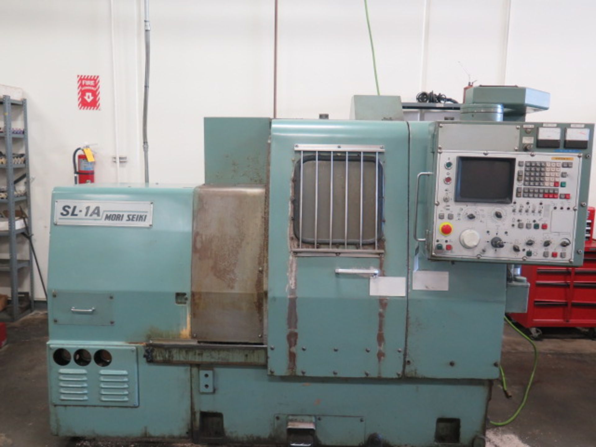 Mori Seiki SL-1A CNC Turning Center s/n 5 w/ Fanuc System 6T Controls, 12-Station Turret, SOLD AS IS