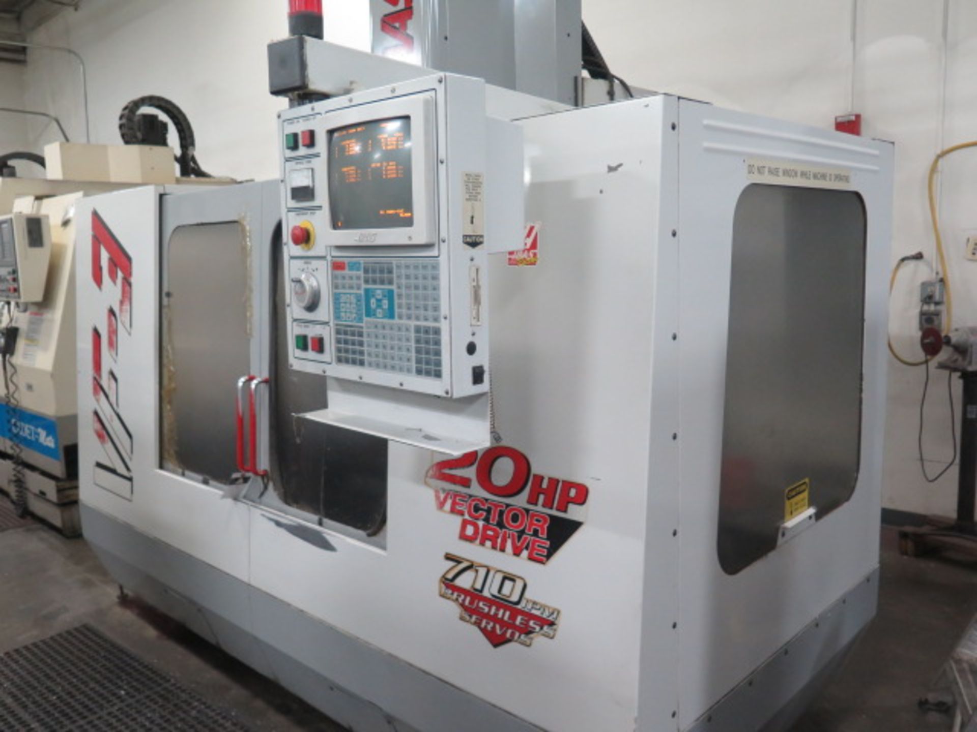 1999 Haas VF-3 4-Axis CNC VMC s/n 17438 w/ Haas Controls, 20-Station ATC, 7500 RPM, SOLD AS IS - Image 2 of 15