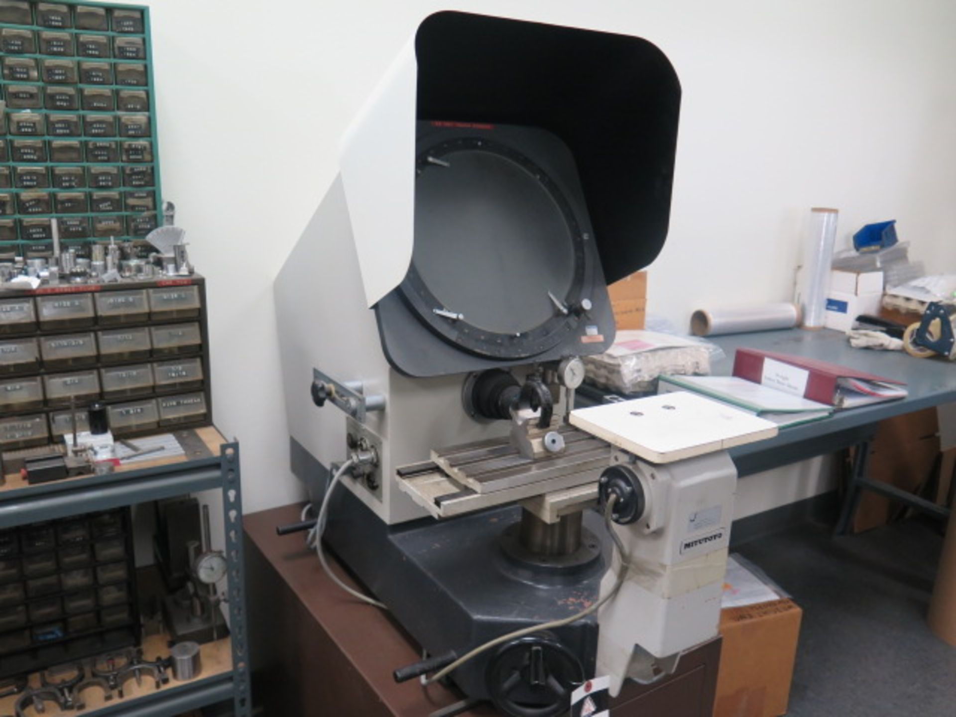 Mitutoyo PH-350 14” Optical Comparator s/n 9093w/ Micrometer Readout, Surface and Profile,SOLD AS IS - Image 2 of 8