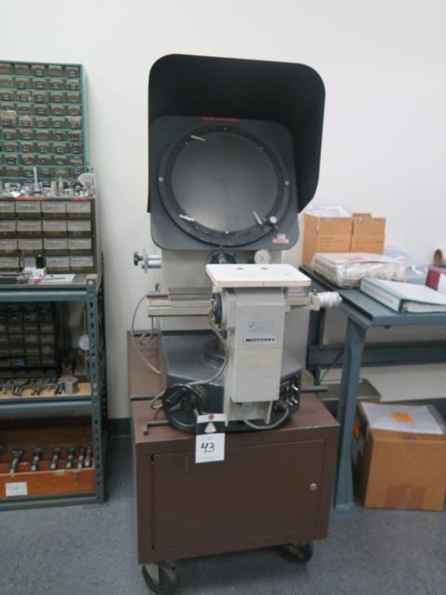 Mitutoyo PH-350 14” Optical Comparator s/n 9093w/ Micrometer Readout, Surface and Profile,SOLD AS IS