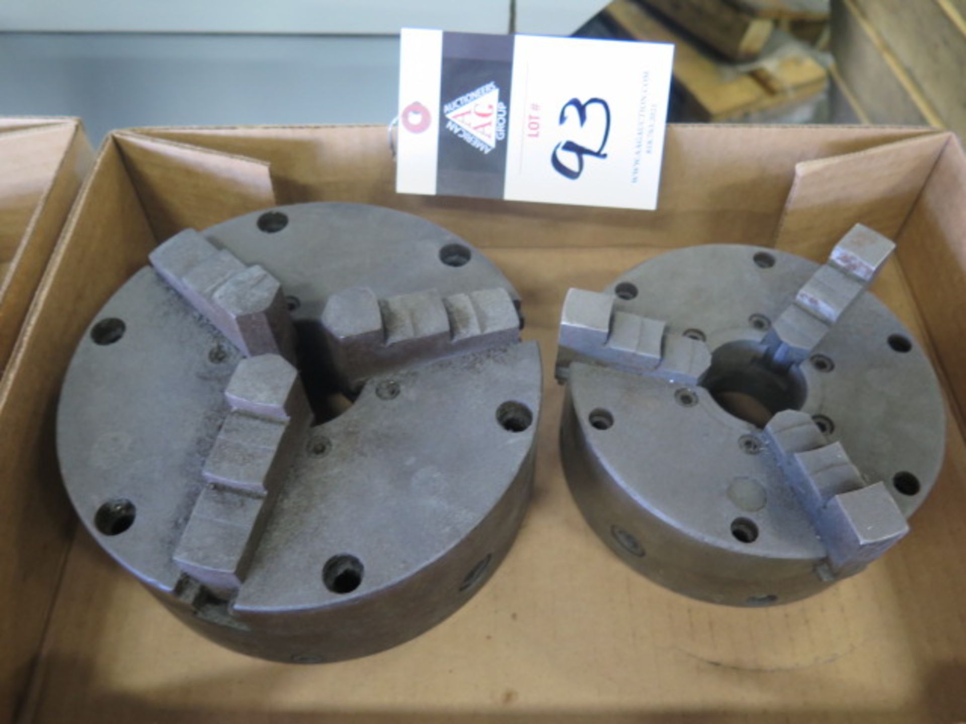 7 1/2" 3-Jaw and 6" 3-Jaw Chucks (2) (SOLD AS-IS - NO WARRANTY)