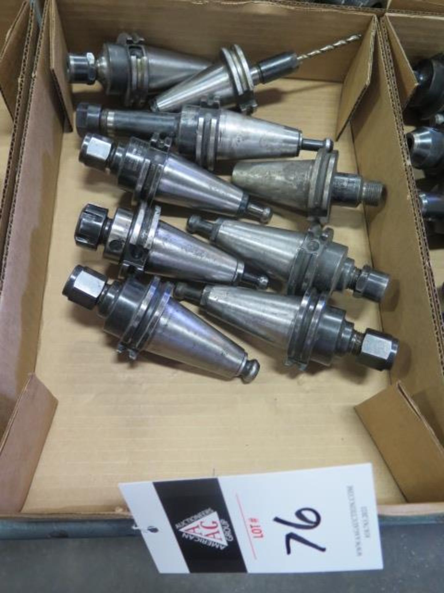 CAT-40 Taper Collet Chucks (9) (SOLD AS-IS - NO WARRANTY)