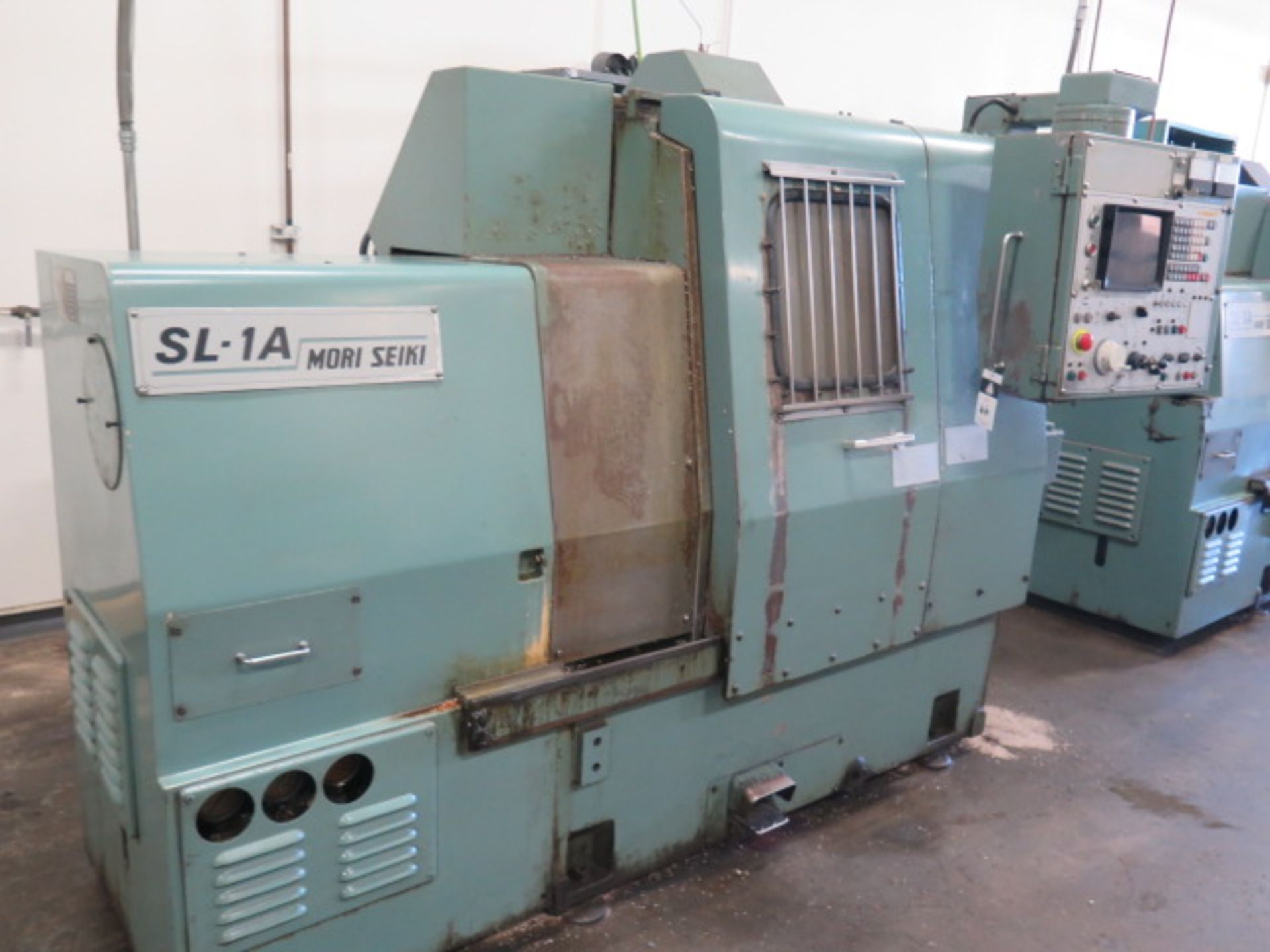 Mori Seiki SL-1A CNC Turning Center s/n 5 w/ Fanuc System 6T Controls, 12-Station Turret, SOLD AS IS - Image 3 of 11