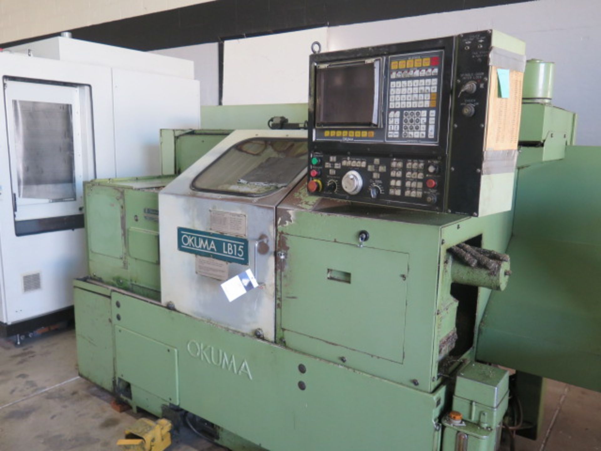 Okuma LB15 CNC Turning Center s/n 9282 w/ OSP5000 L-G Controls, 12-Station Turret, SOLD AS IS - Image 2 of 12