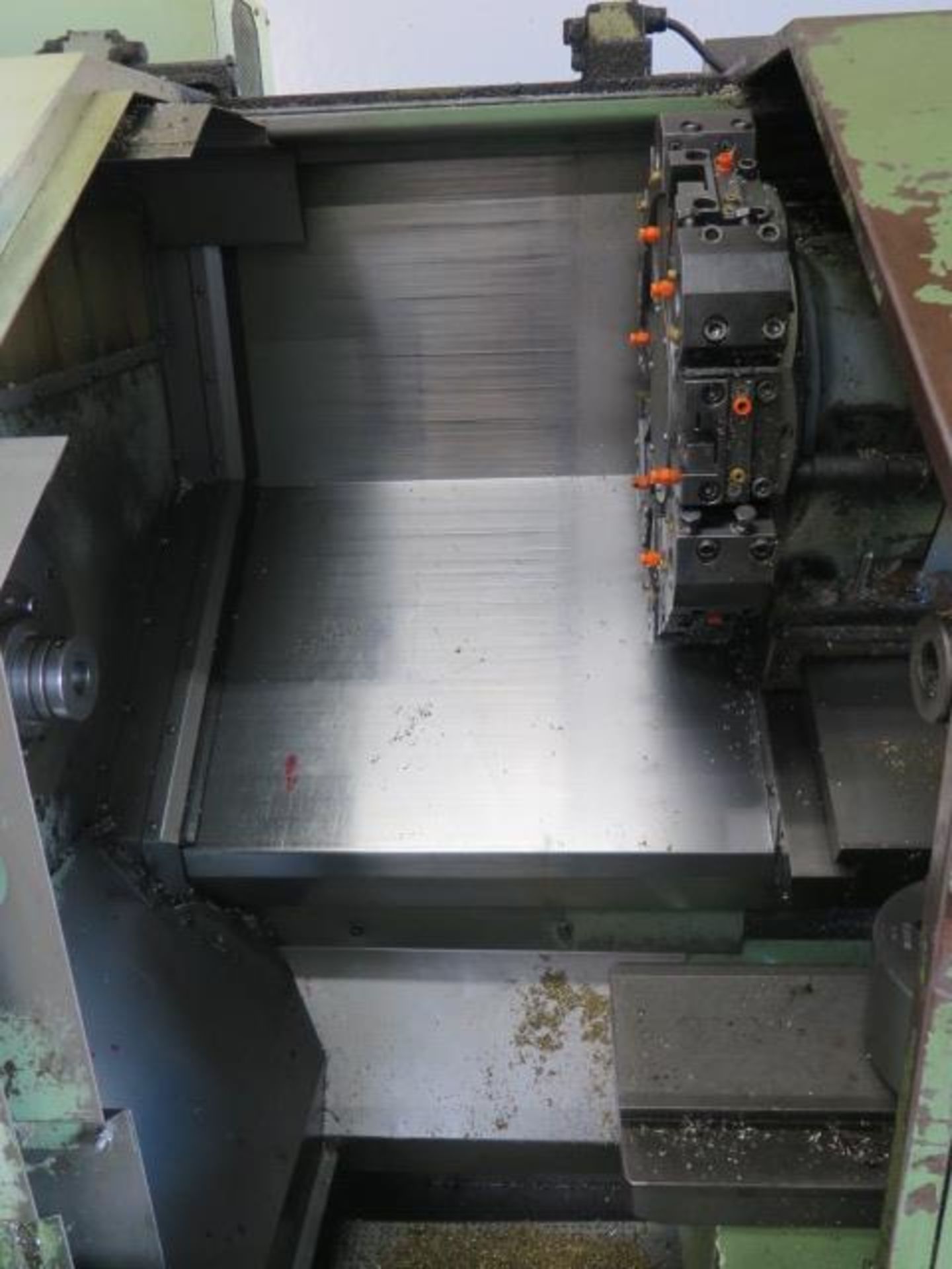Okuma LB15 CNC Turning Center s/n 9282 w/ OSP5000 L-G Controls, 12-Station Turret, SOLD AS IS - Image 4 of 12