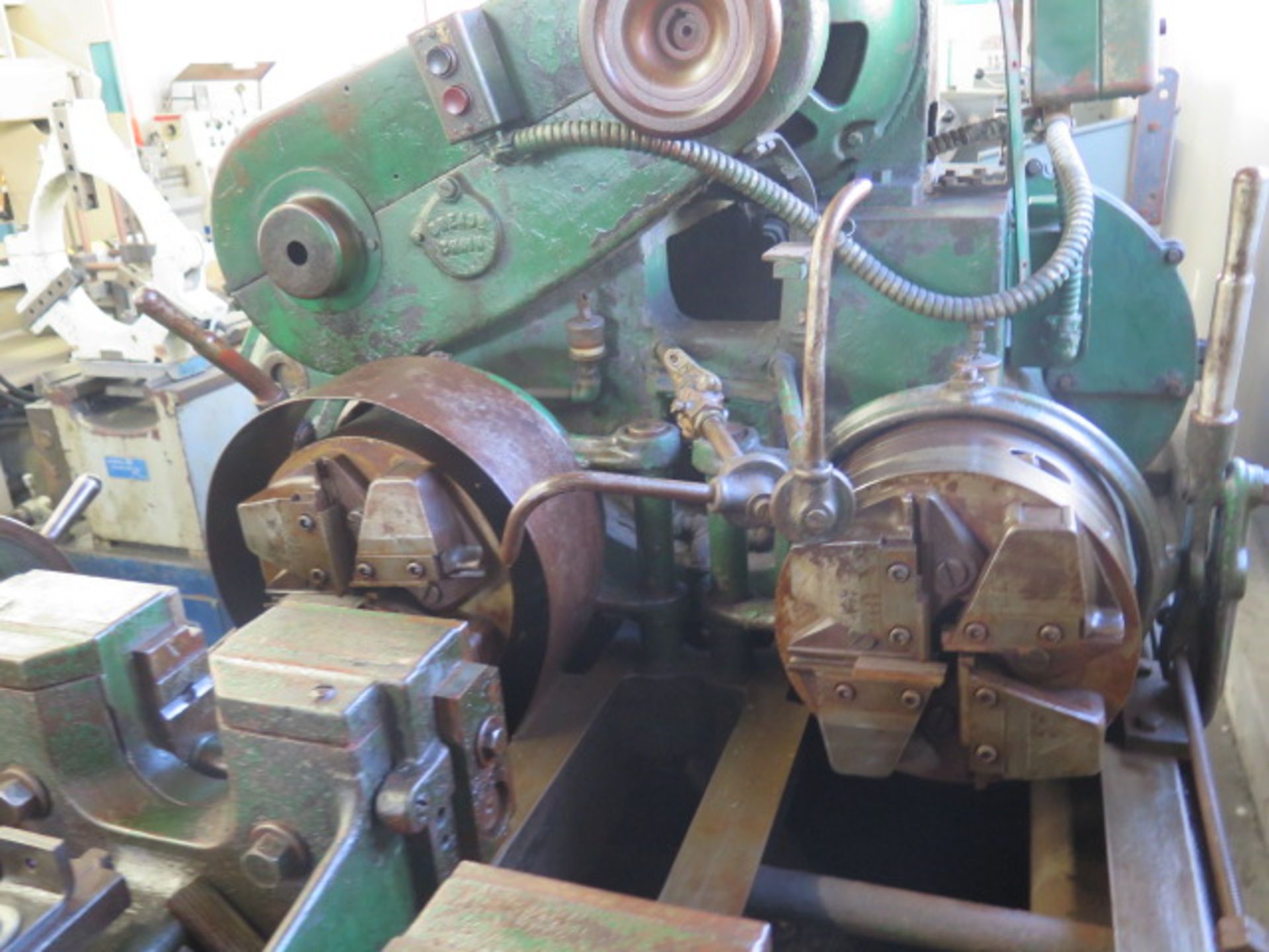 Landis 2-Head Automatic Threading Machine w/ 30-163 RPM, 10” Threading Die Heads SOLD AS-IS - Image 4 of 11