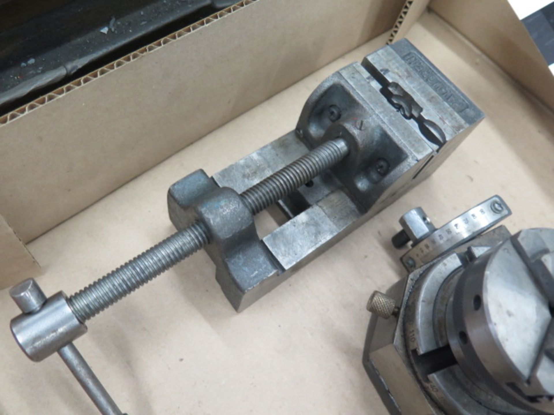 3" Compound Rotary Table w/ 3-Jaw Chuck and 2 1/2" Machine Vise (SOLD AS-IS - NO WARRANTY) - Image 5 of 5
