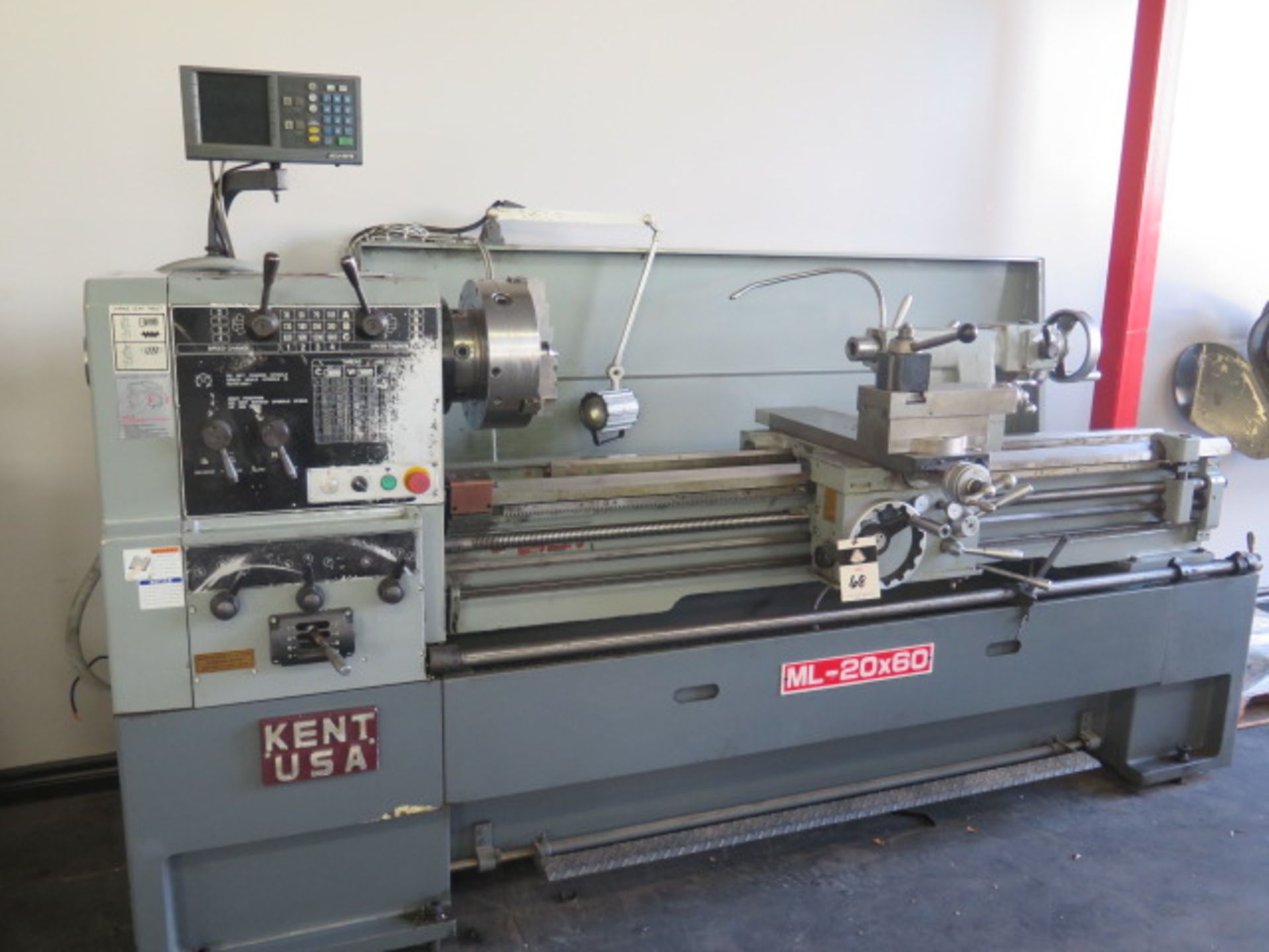 Kent ML-20x60 20” x 60” Geared Head Gap Bed Lathe w/ Acu-Rite Prog DRO, 36-1800 RPM, SOLD AS IS - Image 2 of 17