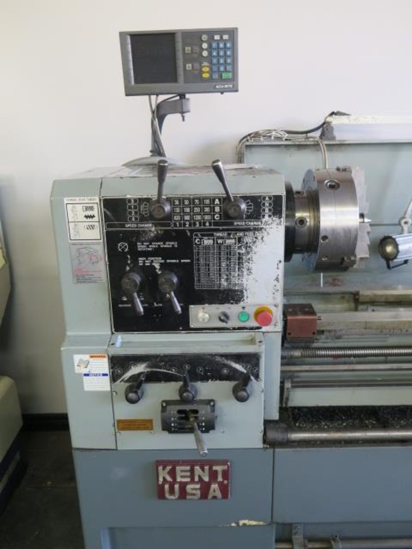 Kent ML-20x60 20” x 60” Geared Head Gap Bed Lathe w/ Acu-Rite Prog DRO, 36-1800 RPM, SOLD AS IS - Image 4 of 17