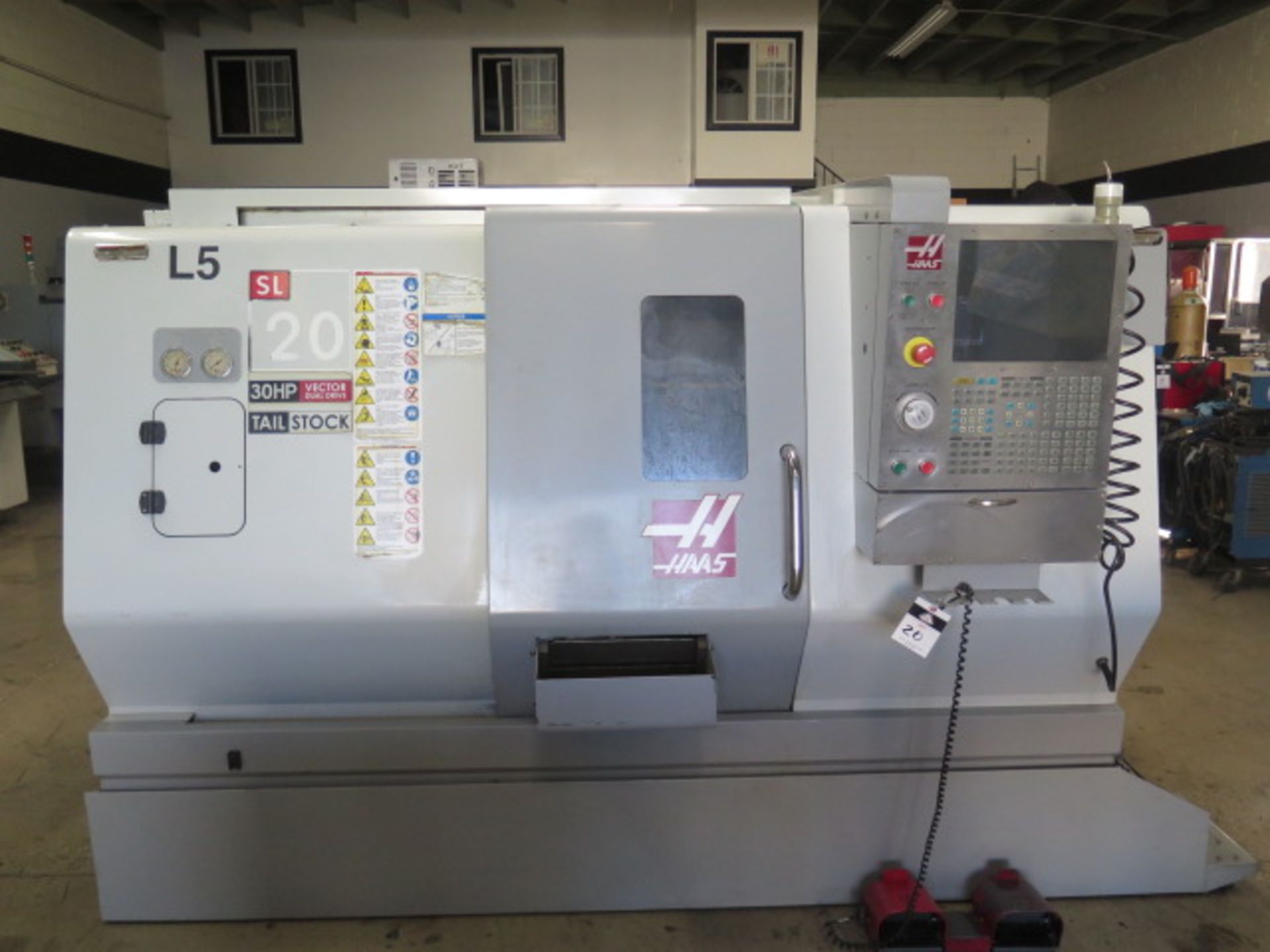 2006 Haas SL-20T CNC turning center s/n 3082959, 12-Station Turret, Tailstock, SOLD AS IS