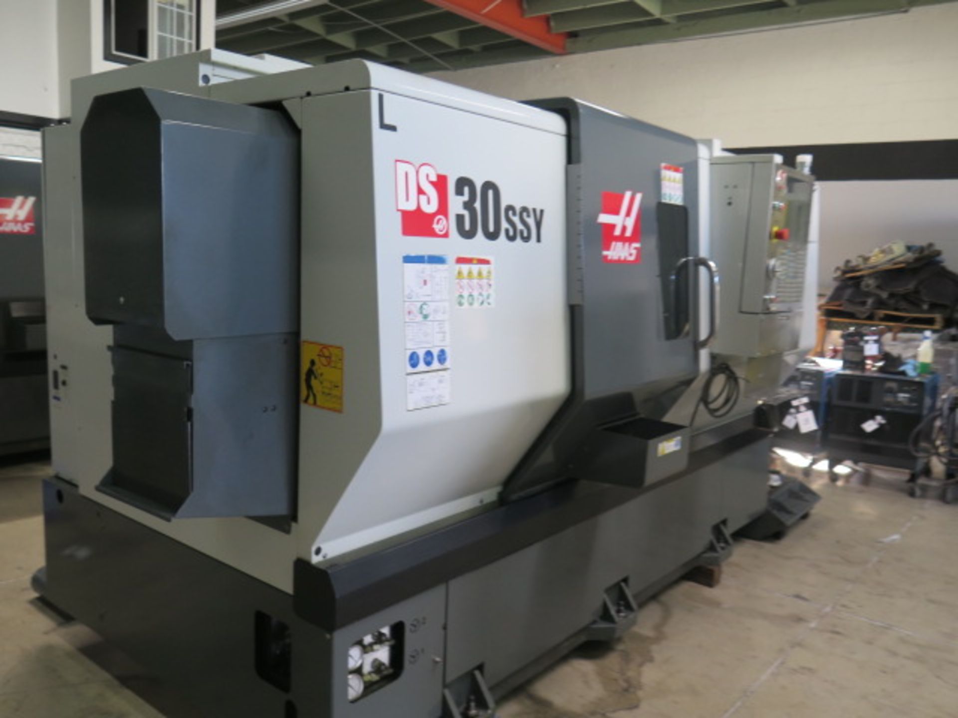 2017 Haas DS-30SSY Dual Spindle y-Axis CNC Turning Center s/n 3107553 w/ Haas Controls, SOLD AS IS - Image 2 of 18