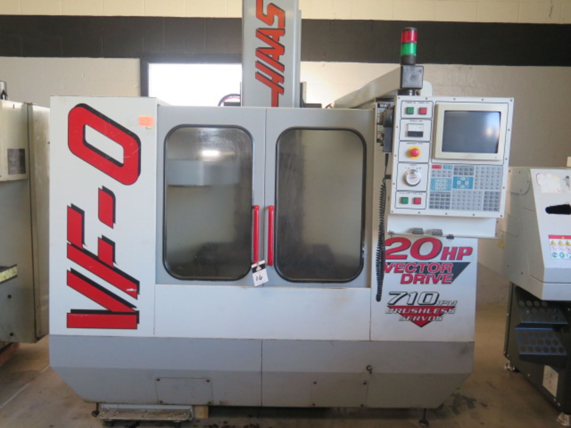 1991 Haas VF-0 4-Axis CNC VMC s/n 14019 w/ Haas Controls, Hand Wheel, 20 ATE, SOLD AS IS