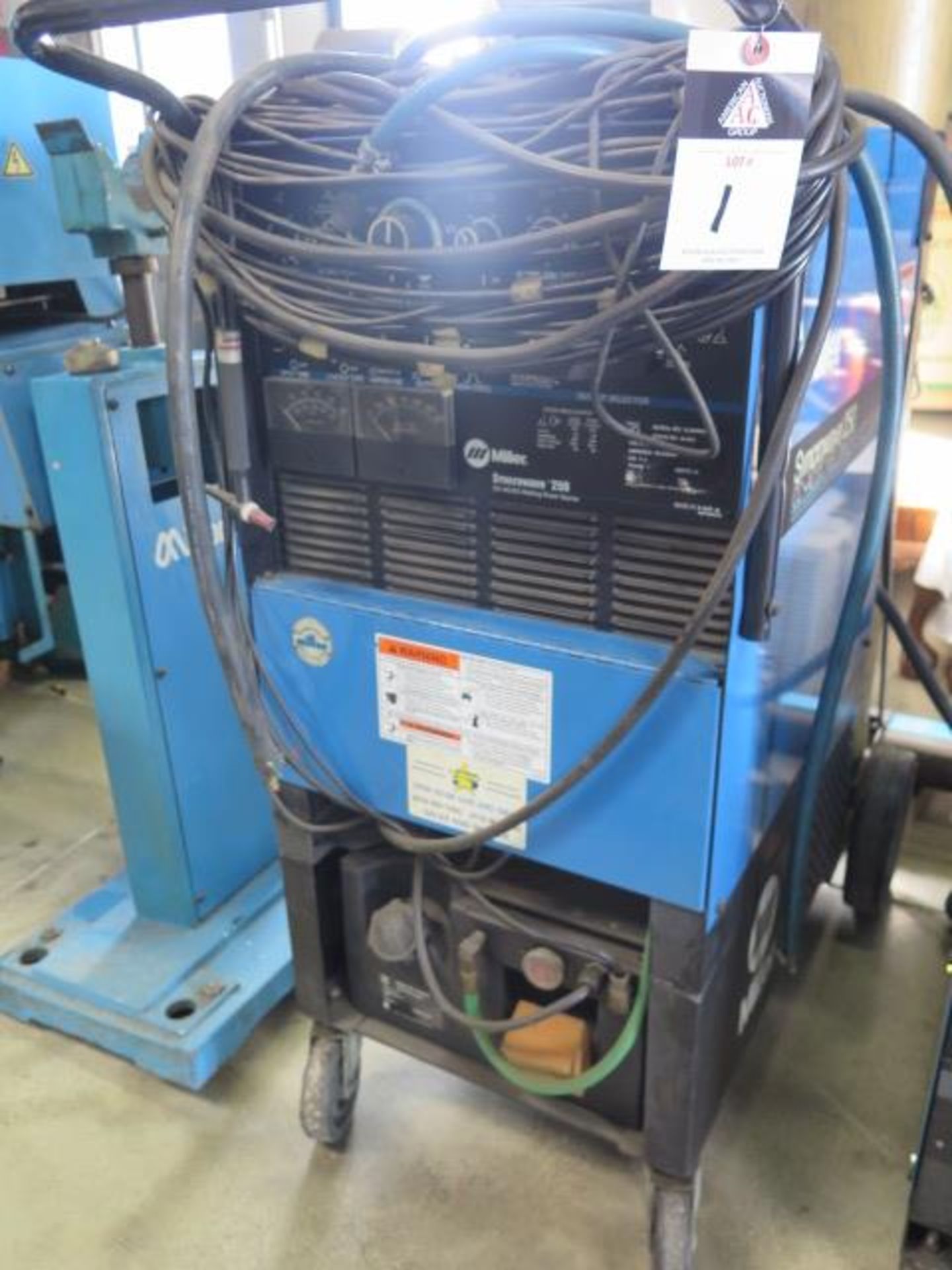 Miller Syncrowave 250 CC-AC/DC Arc Welding Power Source w/ Tank (SOLD AS-IS - NO WARRANTY)