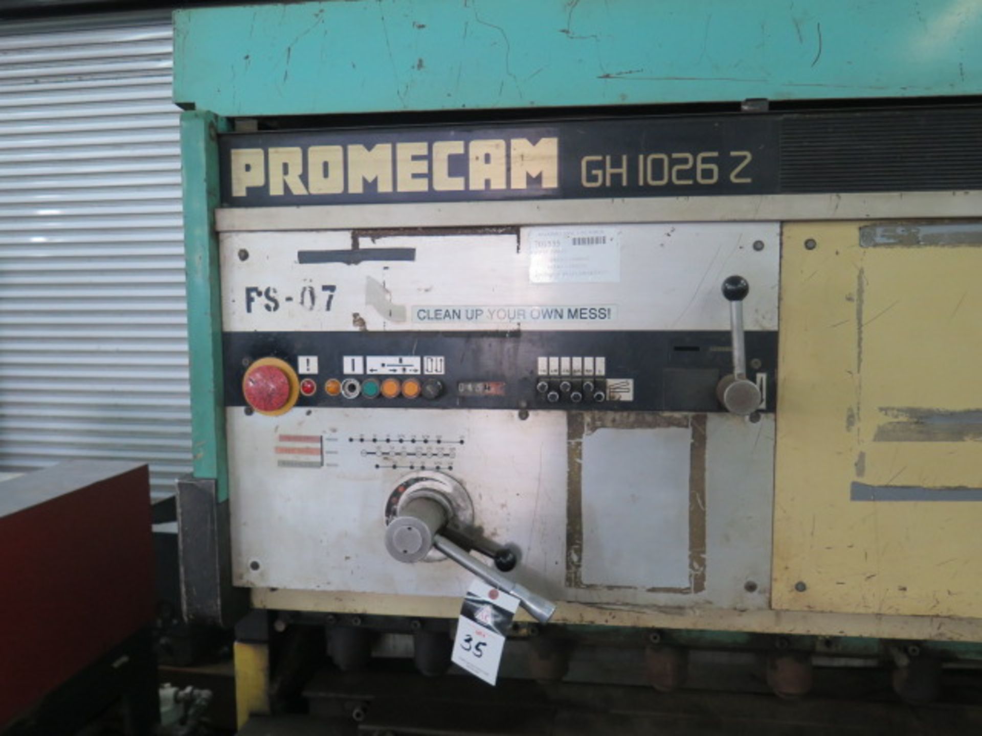 Promecam GH 1026Z ½” x 104” Hydraulic Power Shear s/n 610268107 w/ Power Back Gauge, SOLD AS-IS - Image 6 of 9