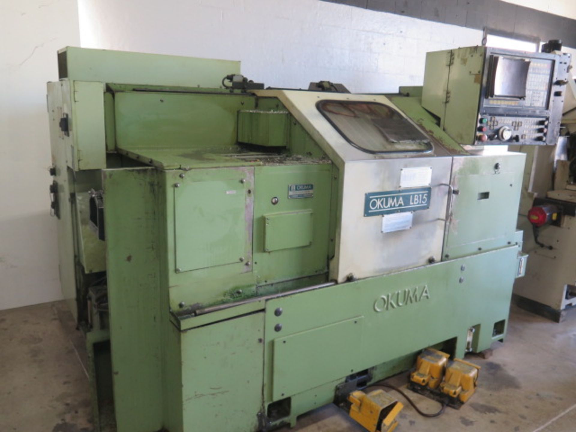 Okuma LB15 CNC Turning Center s/n 9282 w/ OSP5000 L-G Controls, 12-Station Turret, SOLD AS IS - Image 3 of 12