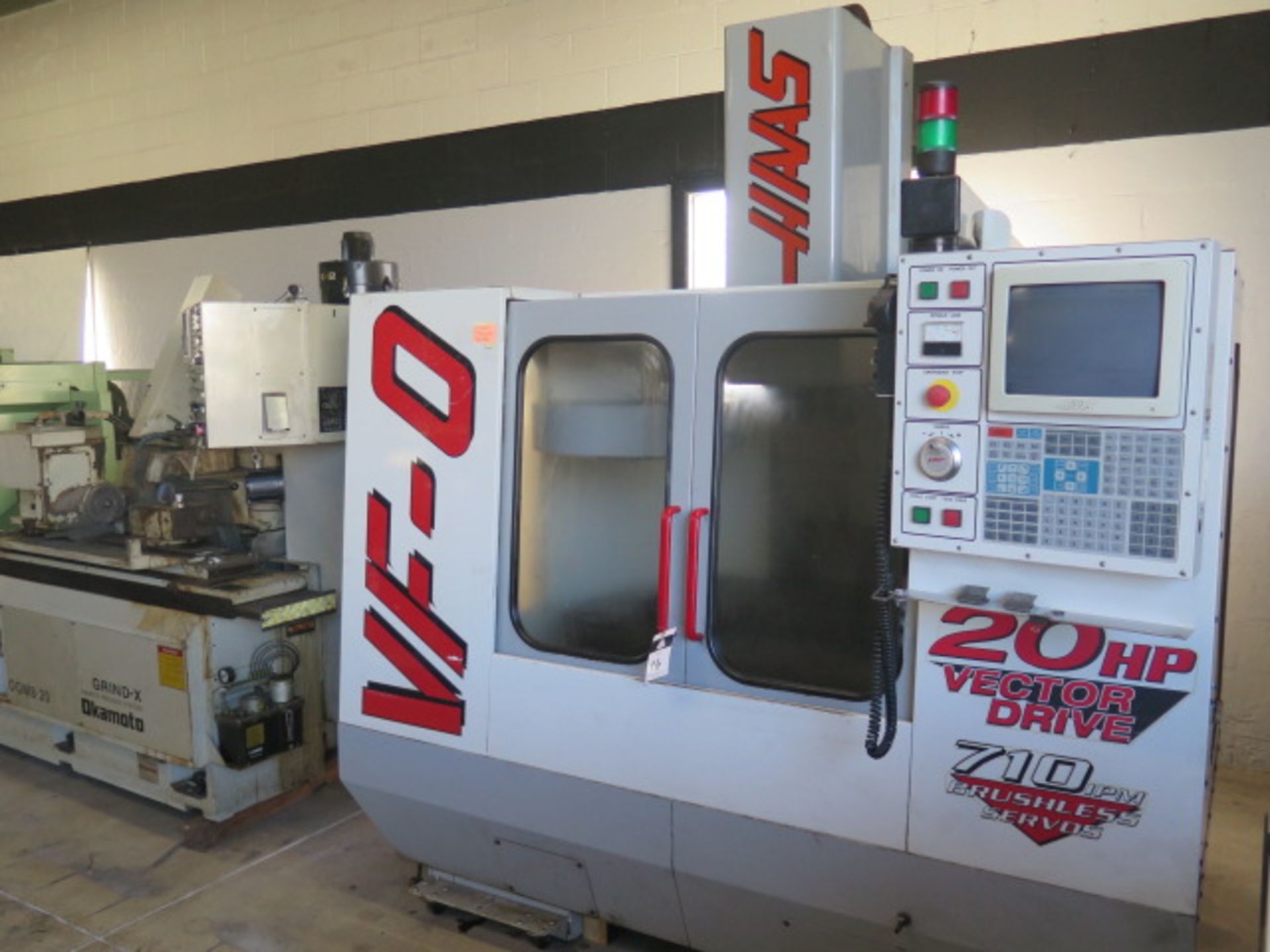 1991 Haas VF-0 4-Axis CNC VMC s/n 14019 w/ Haas Controls, Hand Wheel, 20 ATE, SOLD AS IS - Image 3 of 14