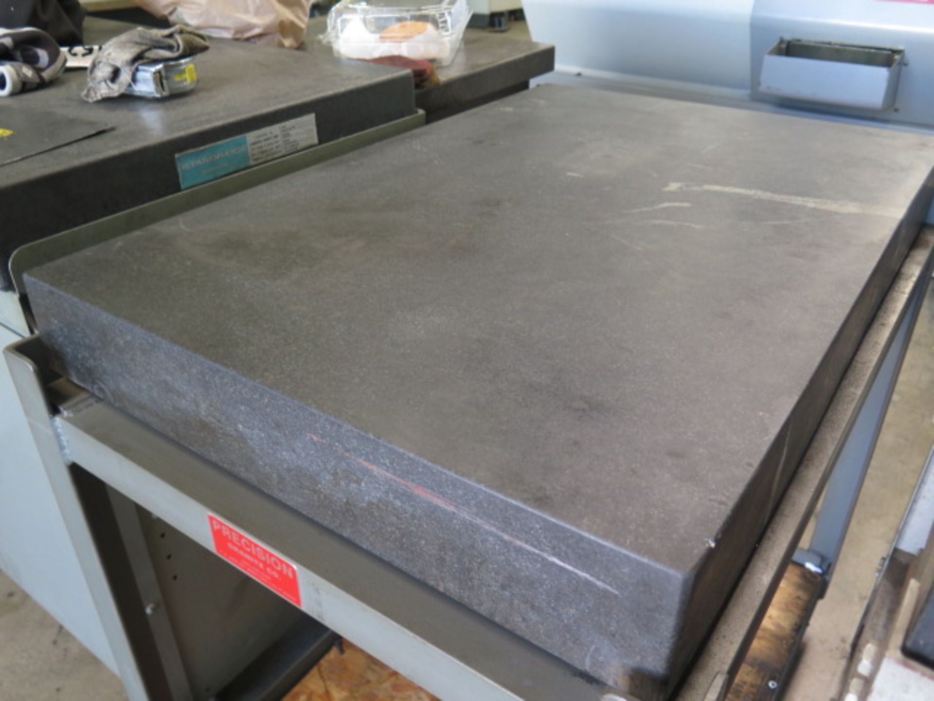 24" x 36" x 4" Granite Surface Plate w/ Roll Stand (SOLD AS-IS - NO WARRANTY) - Image 3 of 6