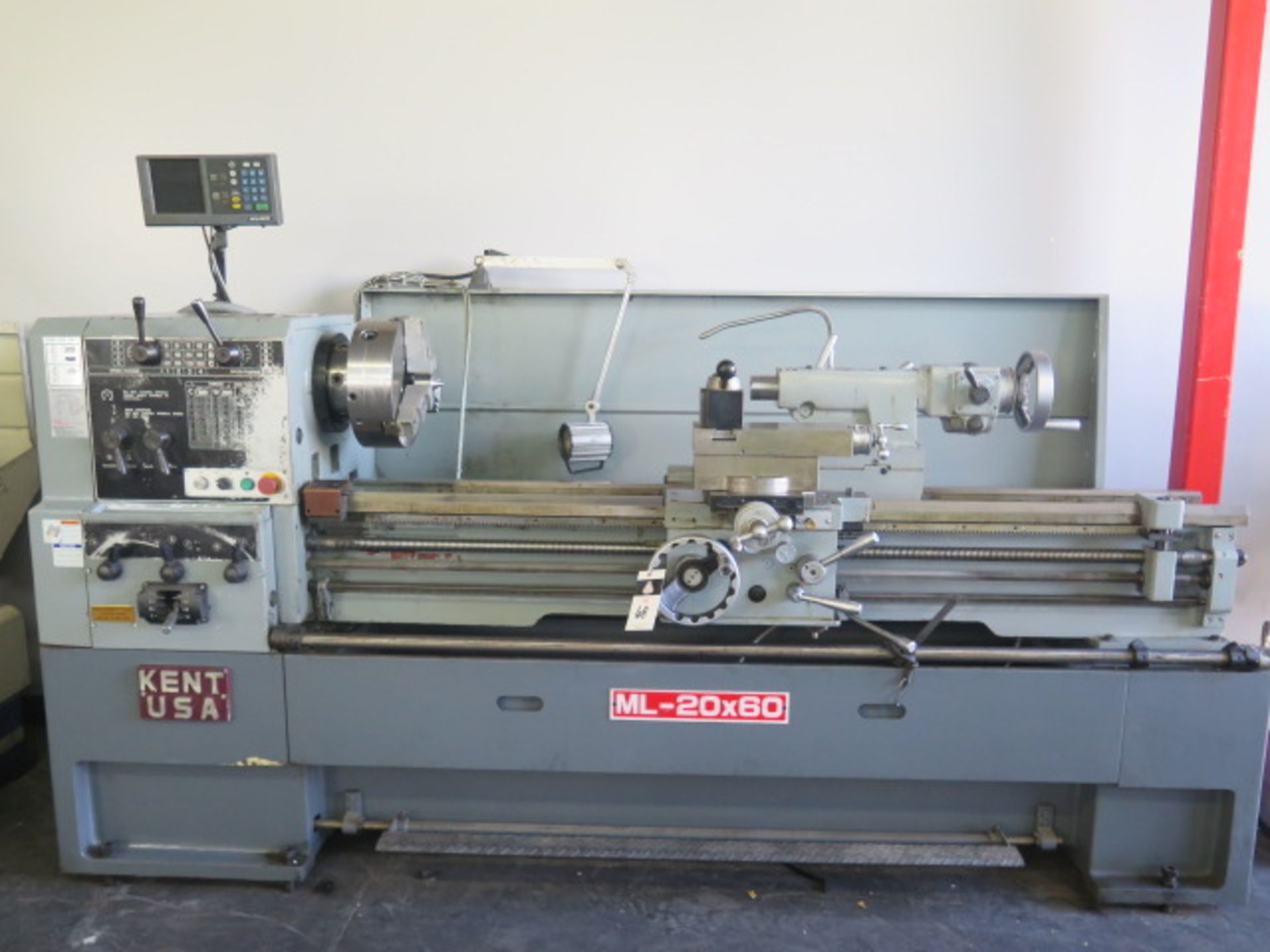 Kent ML-20x60 20” x 60” Geared Head Gap Bed Lathe w/ Acu-Rite Prog DRO, 36-1800 RPM, SOLD AS IS