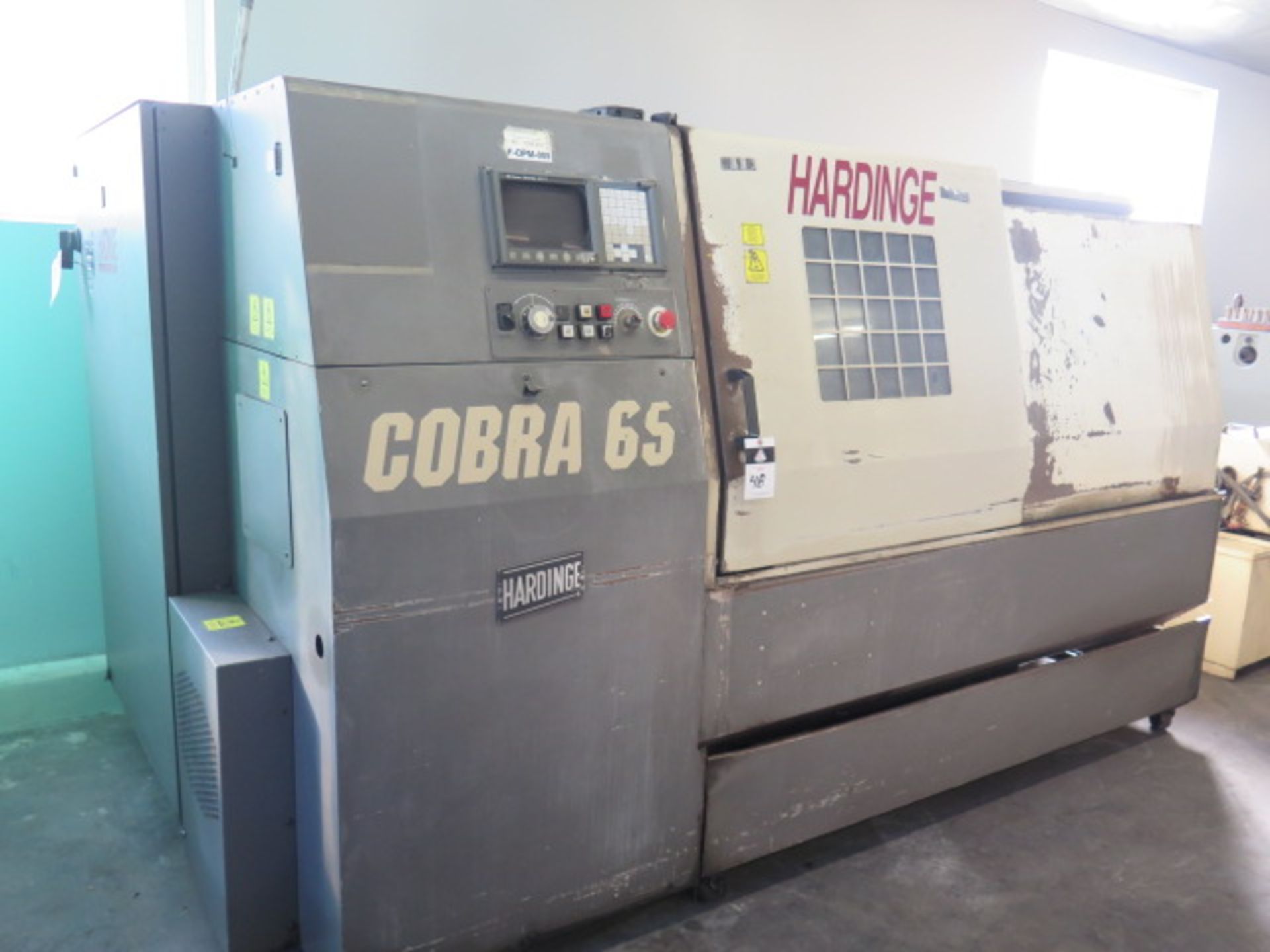 Hardinge Cobra 65 CNC Turning Center s/n C65-116 w/ Fanuc 21-T Controls,12-Station Turret,SOLD AS IS - Image 3 of 16