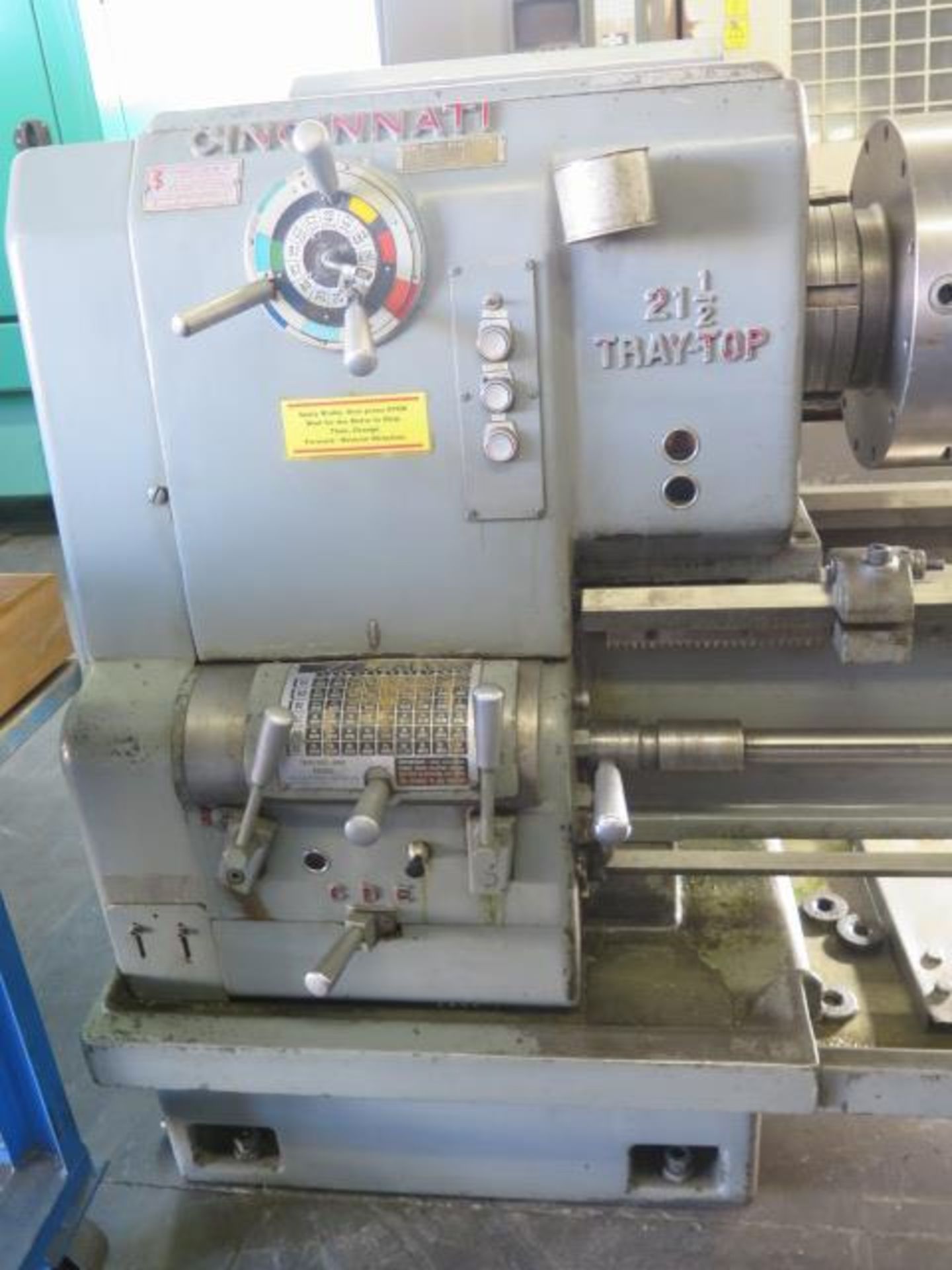 Cincinnati “21 ½” Tray Top” 21 ½” x 72” Geared Head Lathe w/ 24-960 RPM, Taper Attachment,SOLD AS IS - Image 3 of 19