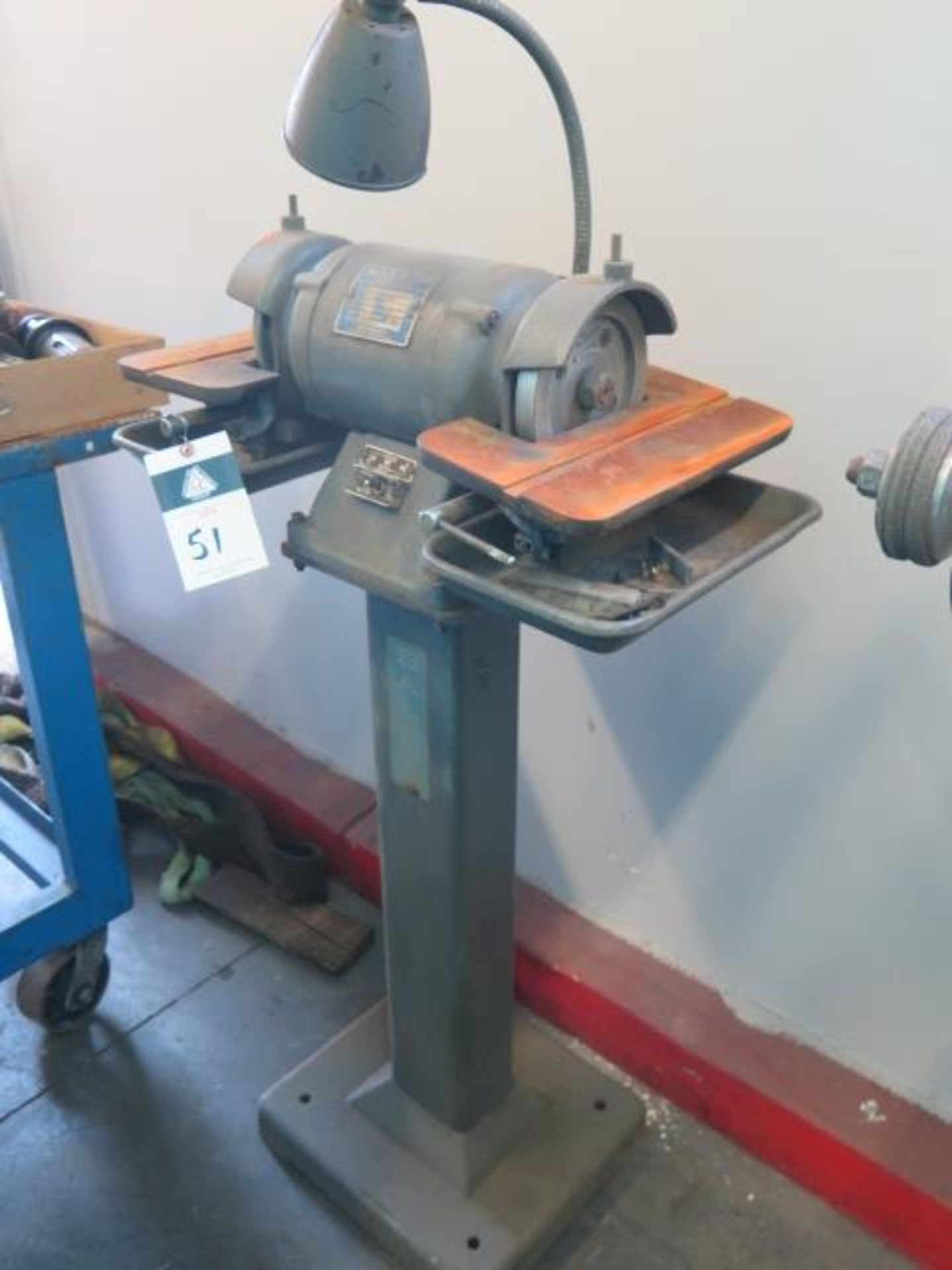 Baldor Pedestal Carbide Tool Grinder (SOLD AS-IS - NO WARRANTY)