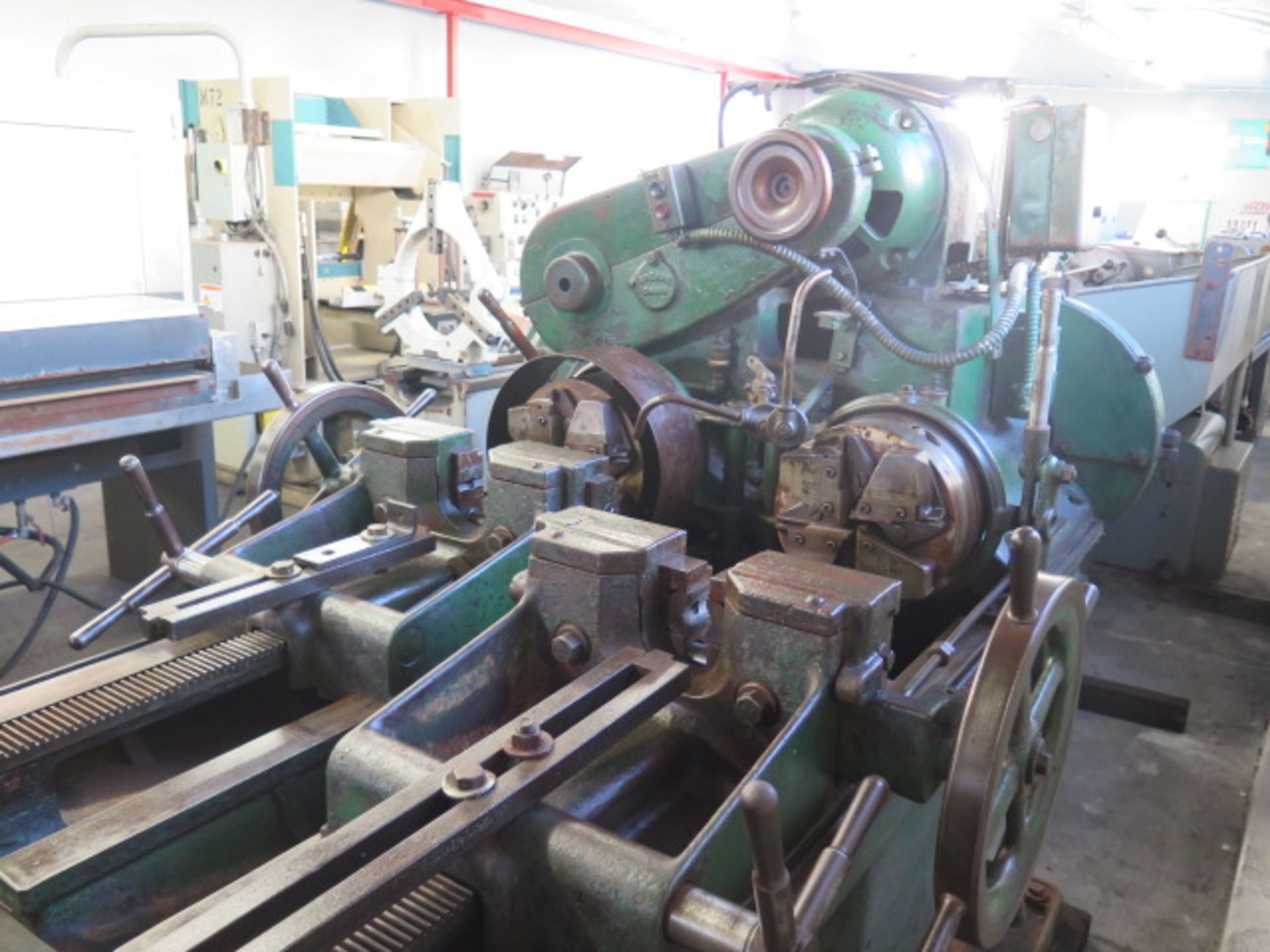 Landis 2-Head Automatic Threading Machine w/ 30-163 RPM, 10” Threading Die Heads SOLD AS-IS - Image 6 of 11