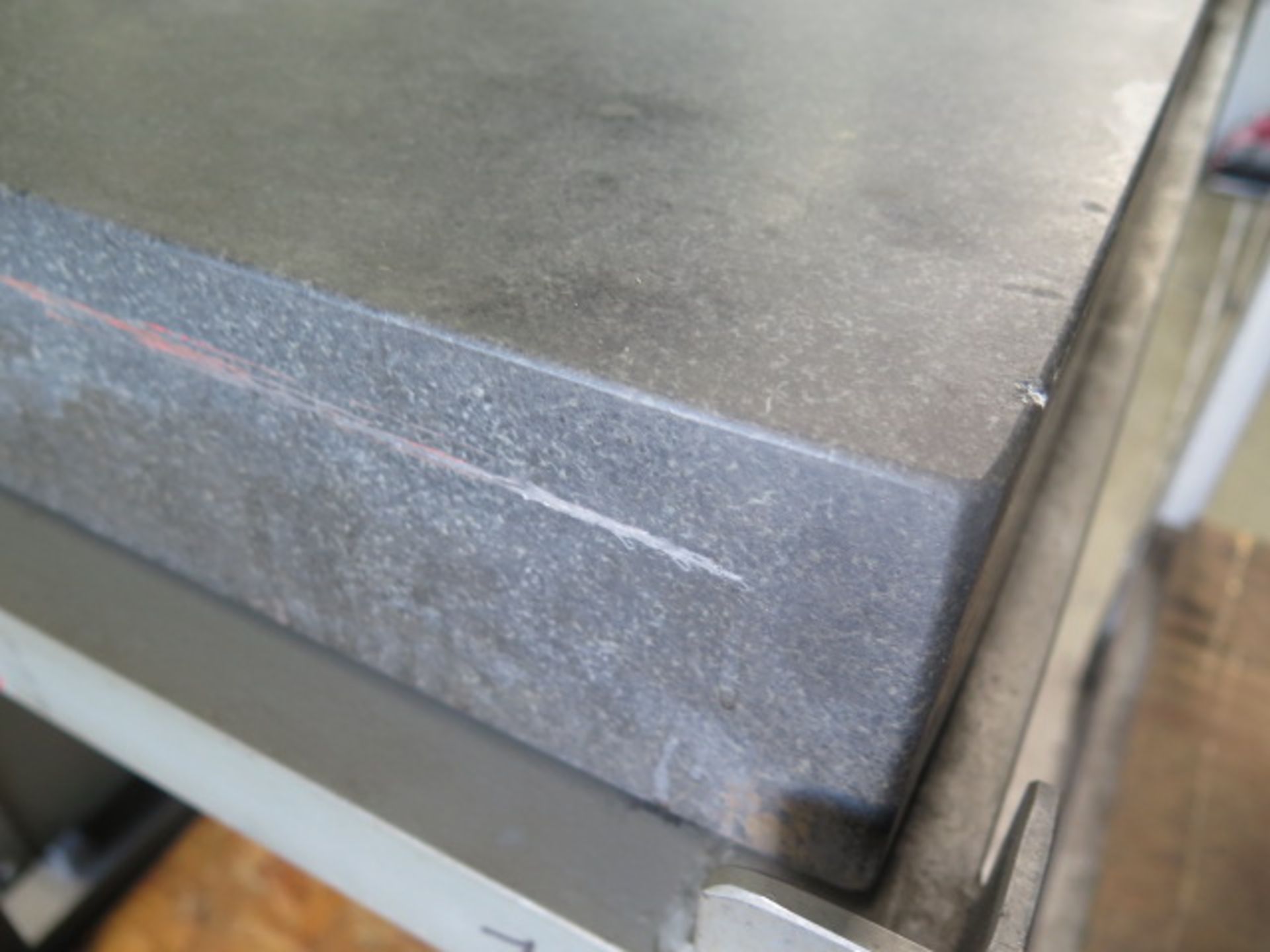 24" x 36" x 4" Granite Surface Plate w/ Roll Stand (SOLD AS-IS - NO WARRANTY) - Image 5 of 6