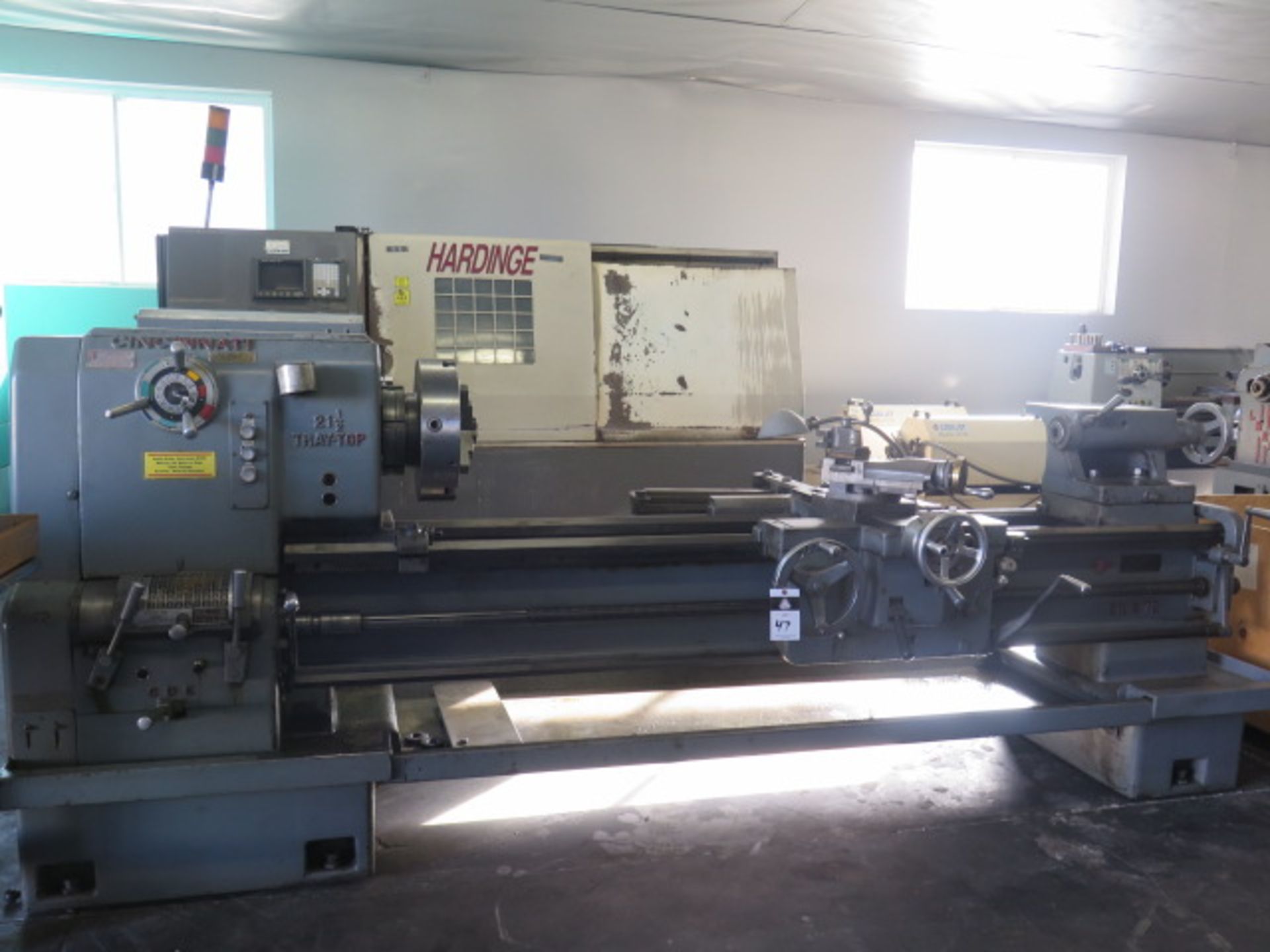 Cincinnati “21 ½” Tray Top” 21 ½” x 72” Geared Head Lathe w/ 24-960 RPM, Taper Attachment,SOLD AS IS