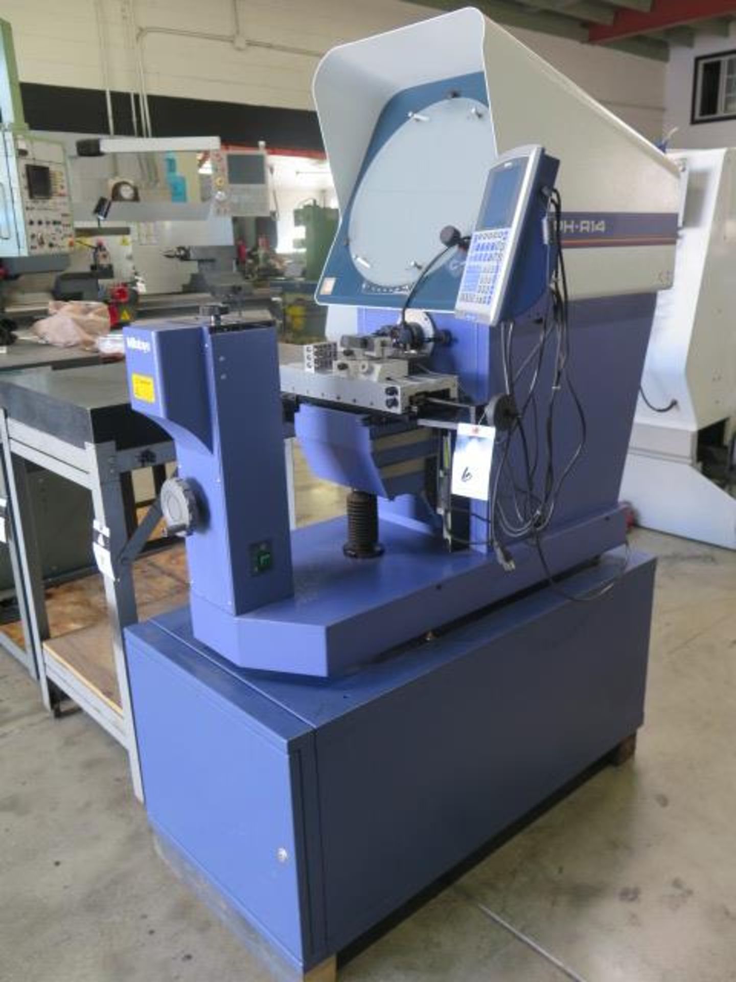 Mitutoyo PH-A14 14” Optical Comparator s/n 511051 w/ Mitutoyo QM-Data 200 Prog DRO, SOLD AS IS - Image 2 of 11