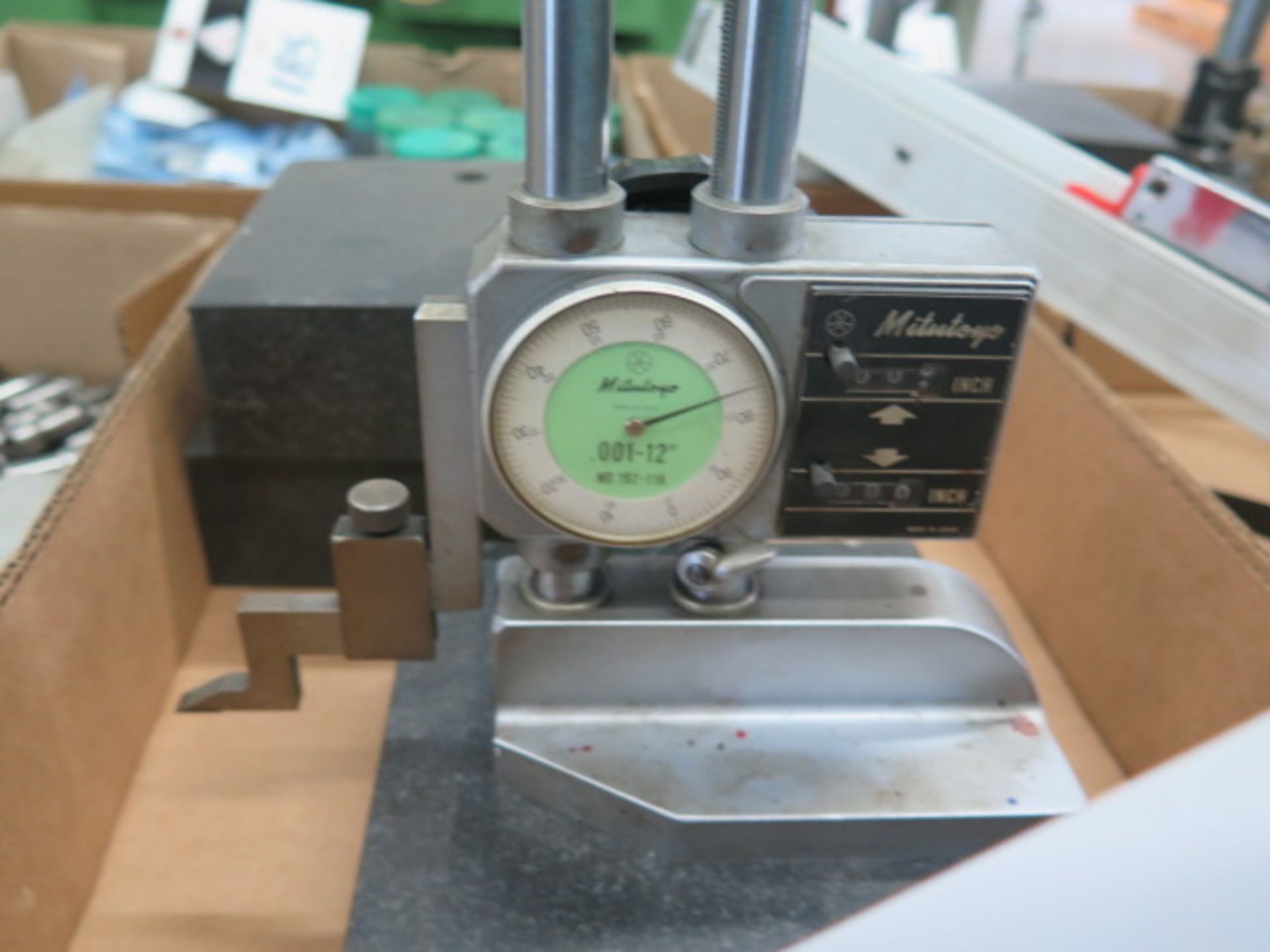 Mitutoyo 12" Dial Height Gage and (3) Granite Bases (SOLD AS-IS - NO WARRANTY) - Image 3 of 4