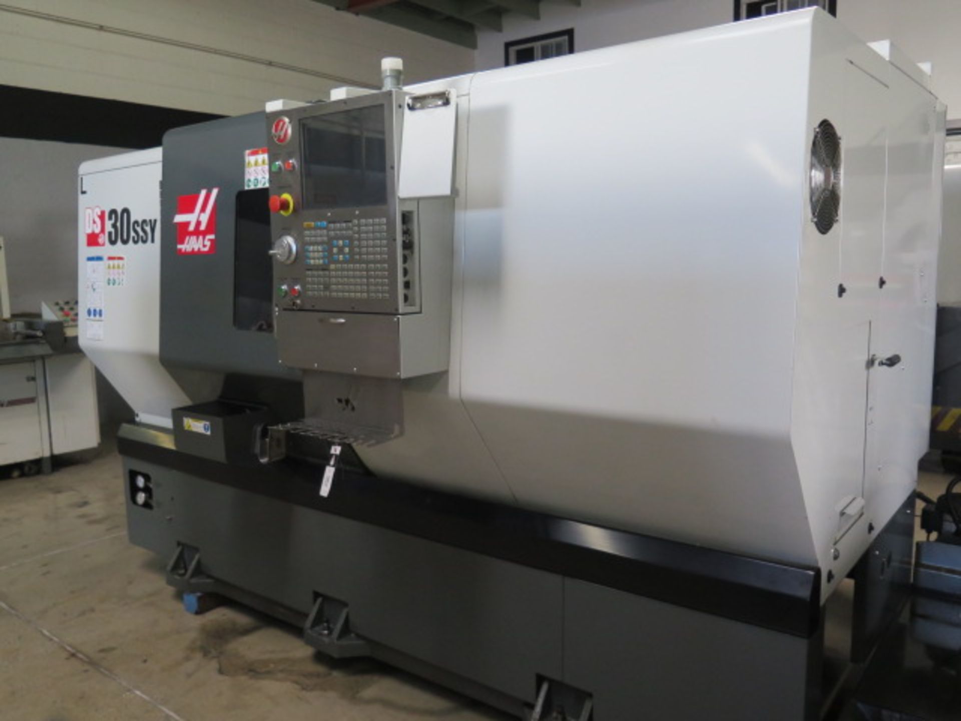 2017 Haas DS-30SSY Dual Spindle y-Axis CNC Turning Center s/n 3107553 w/ Haas Controls, SOLD AS IS - Image 3 of 18