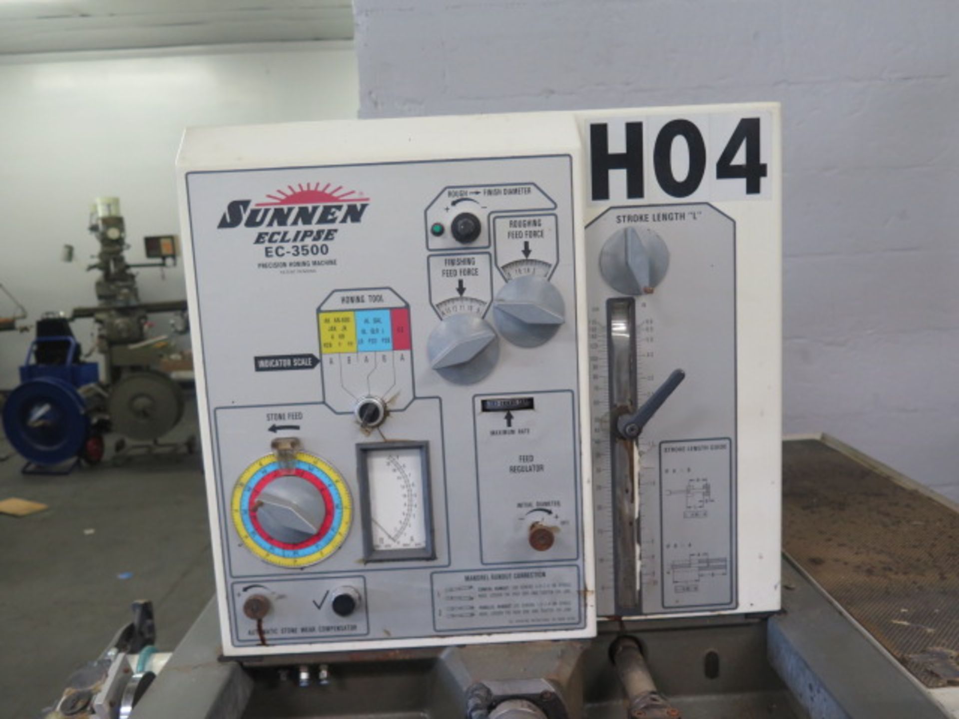 Sunnen Eclipse EC-3500-E Honing Machine s/n 4U1-1552 w/Digital Speed and Stroke Controls, SOLD AS IS - Image 3 of 10