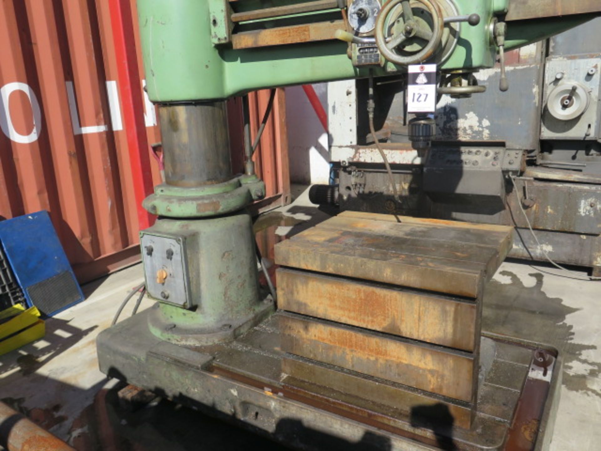 Hercules 4' / 12 1/2" Radial Arm Drill w/ Power Column and Feeds (SOLD AS-IS - NO WARRANTY) - Image 3 of 9