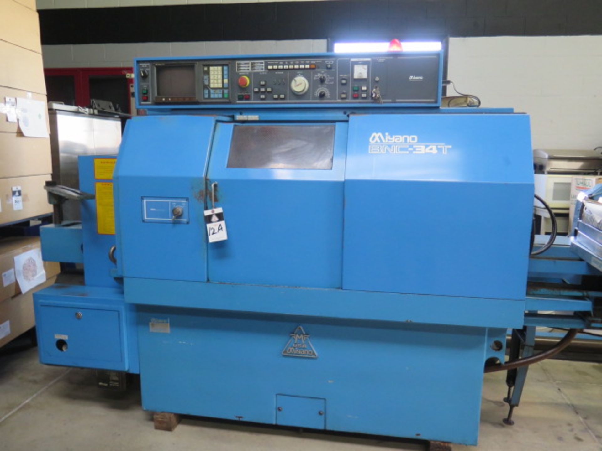 Miyano BNC-34T Twin Turret CNC Turning Center s/n BN30512T w/ Fanuc 0T, (2) 6-Station, SOLD AS IS