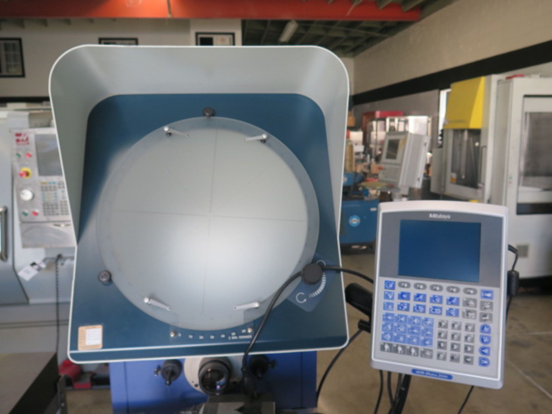Mitutoyo PH-A14 14” Optical Comparator s/n 511051 w/ Mitutoyo QM-Data 200 Prog DRO, SOLD AS IS - Image 3 of 11