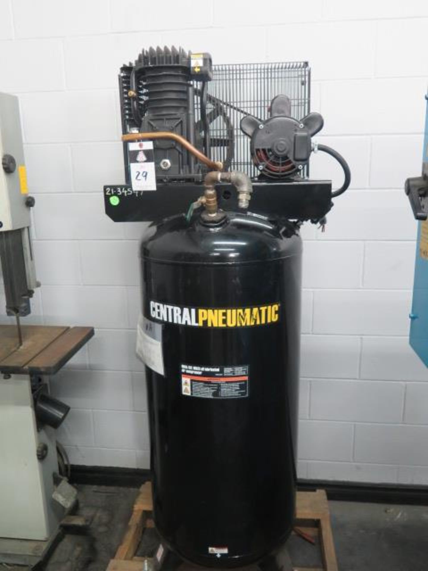 Central Pneumatic 5Hp Vertical Air Compressor w/ 60 Gallon Tank (SOLD AS-IS - NO WARRANTY)