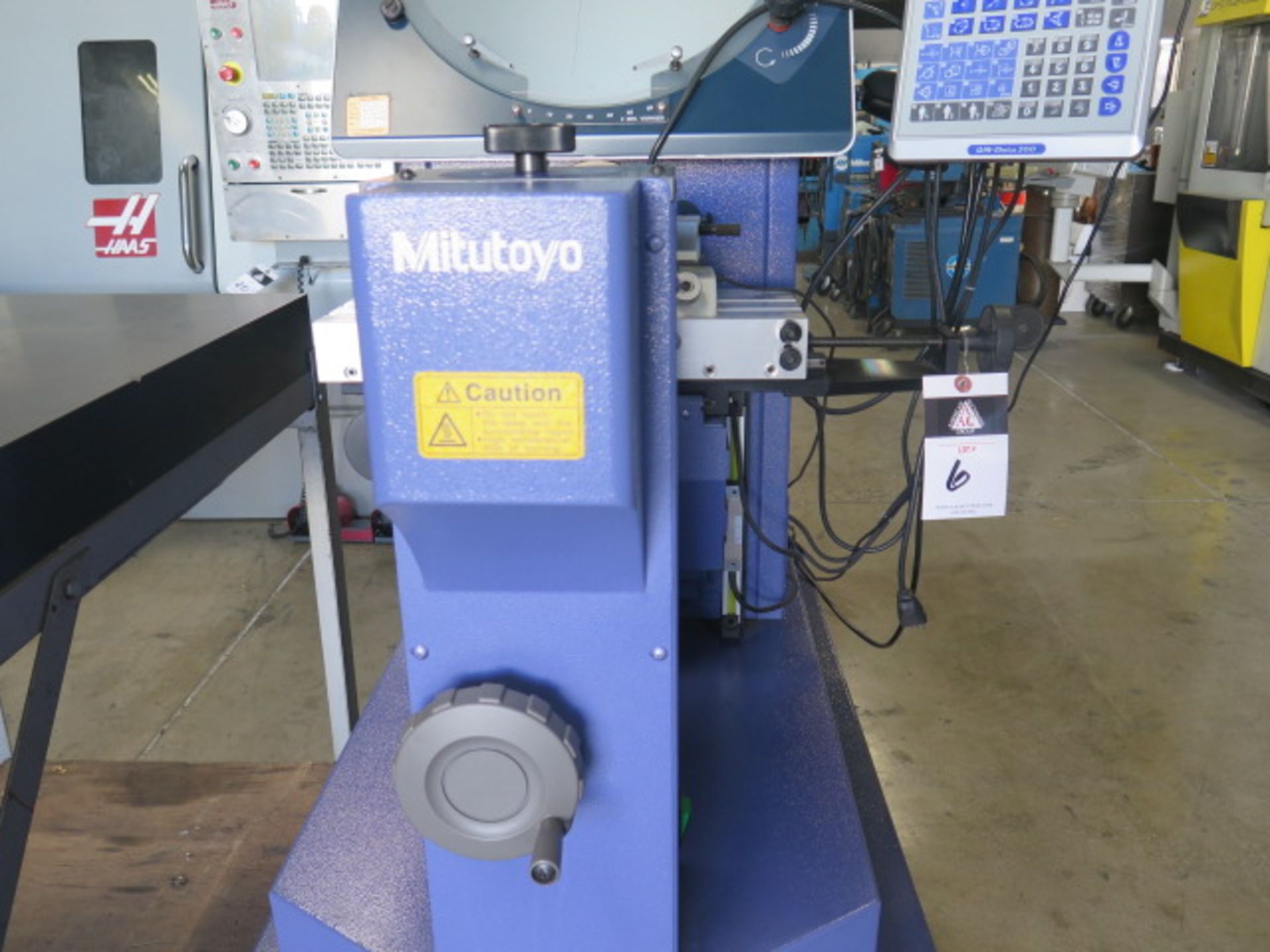 Mitutoyo PH-A14 14” Optical Comparator s/n 511051 w/ Mitutoyo QM-Data 200 Prog DRO, SOLD AS IS - Image 6 of 11