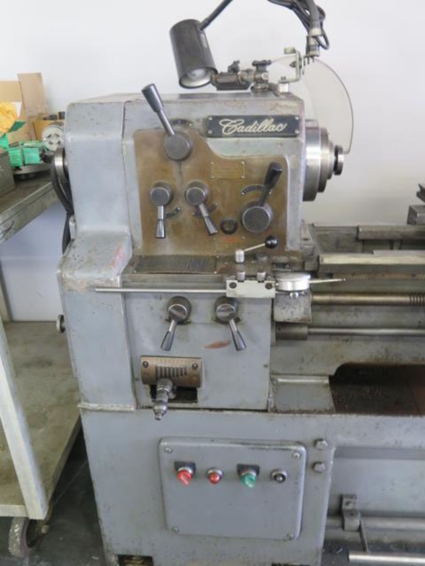 Cadillac 14" x 28" Geared Lathe w/ 83-1800 RPM, Inch Threading, Tailstock, Steady Rest, SOLD AS IS - Image 3 of 10