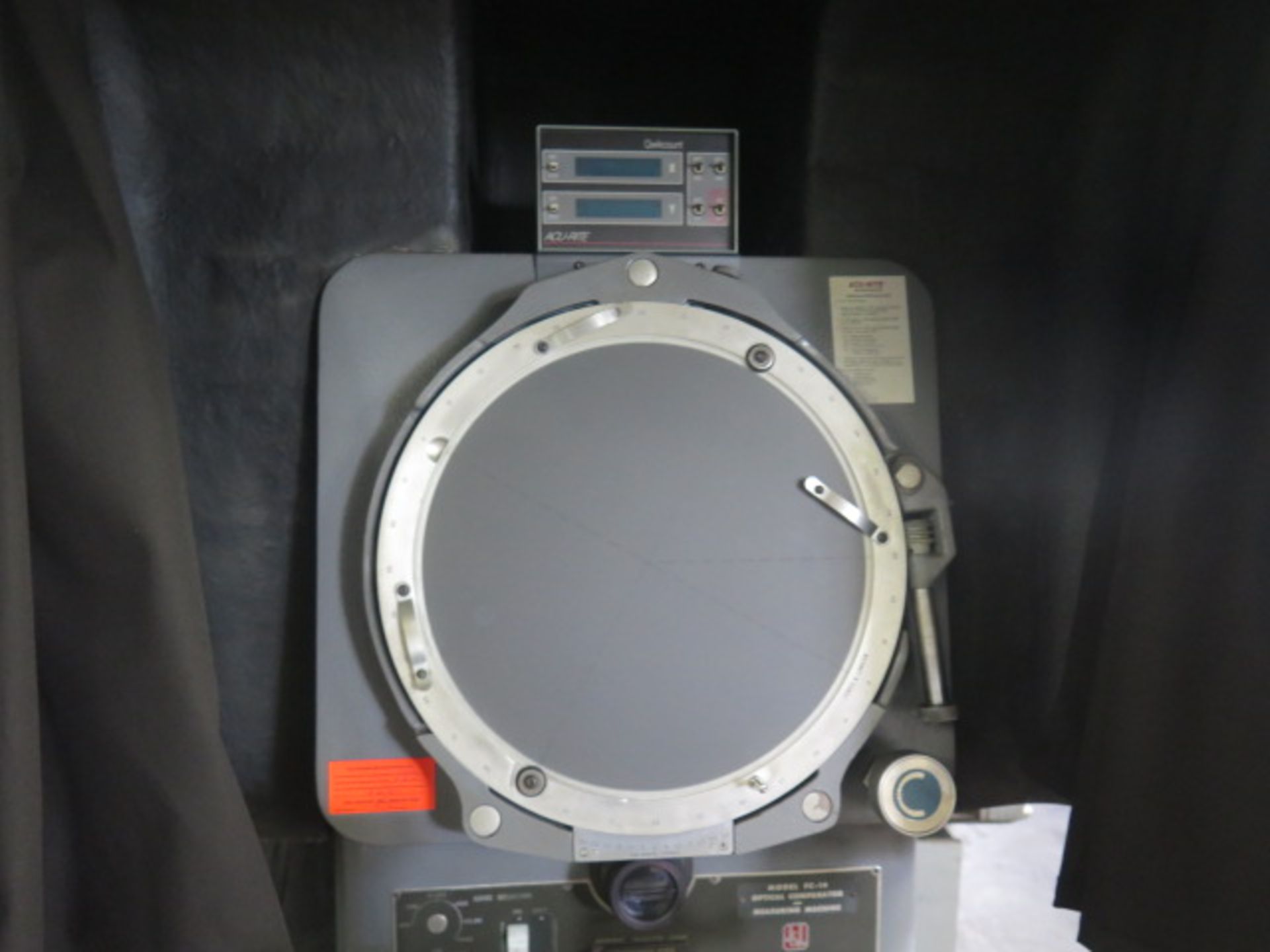 J & L PC-14 14" Floor Model Optical Comparator w/ Acu-Rite Quickcount DRO, SOLD AS-IS - NO - Image 3 of 10